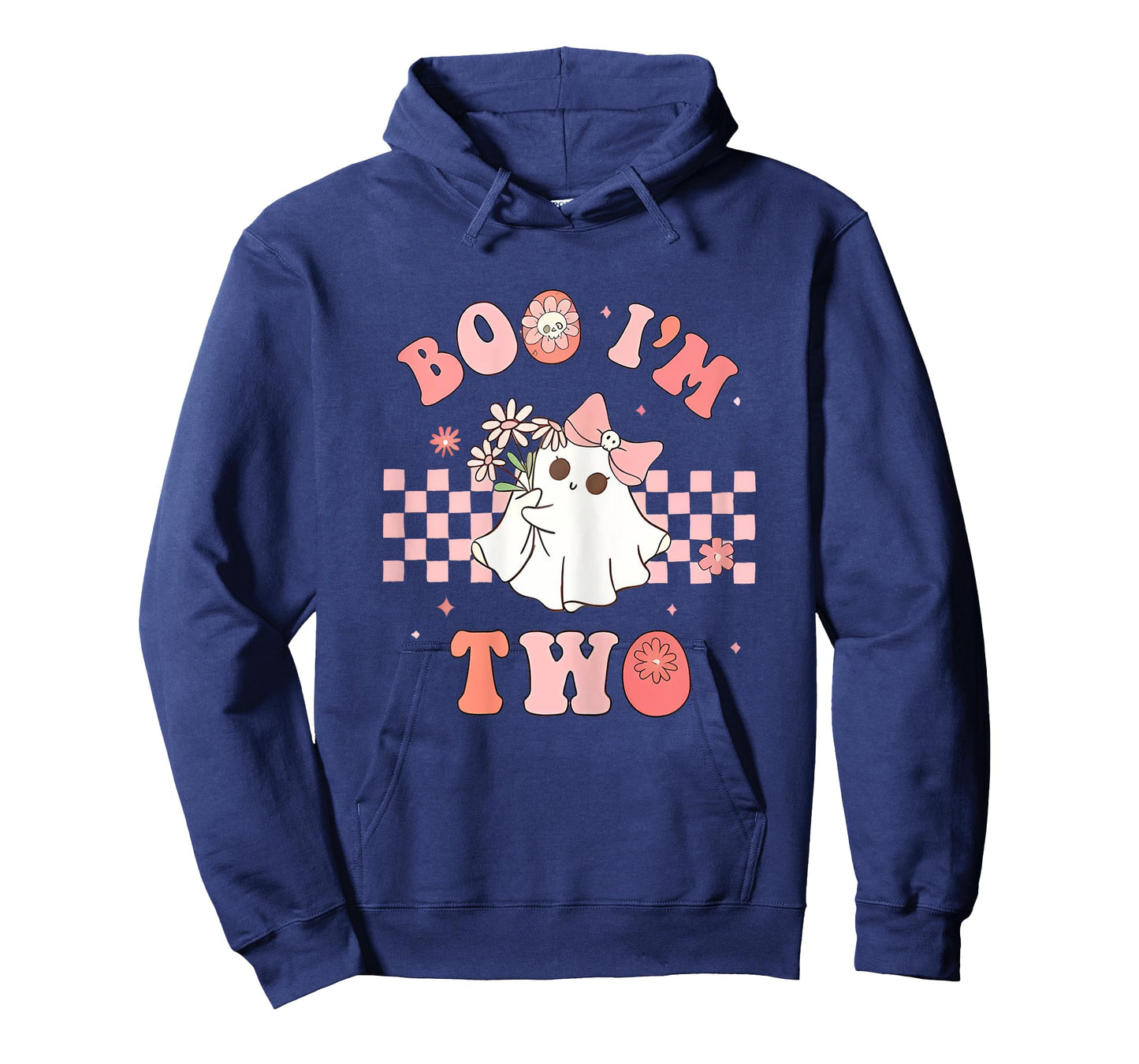 Boo I'm Two Ghost Pink Bow 2nd Birthday Halloween Girls T-Shirt