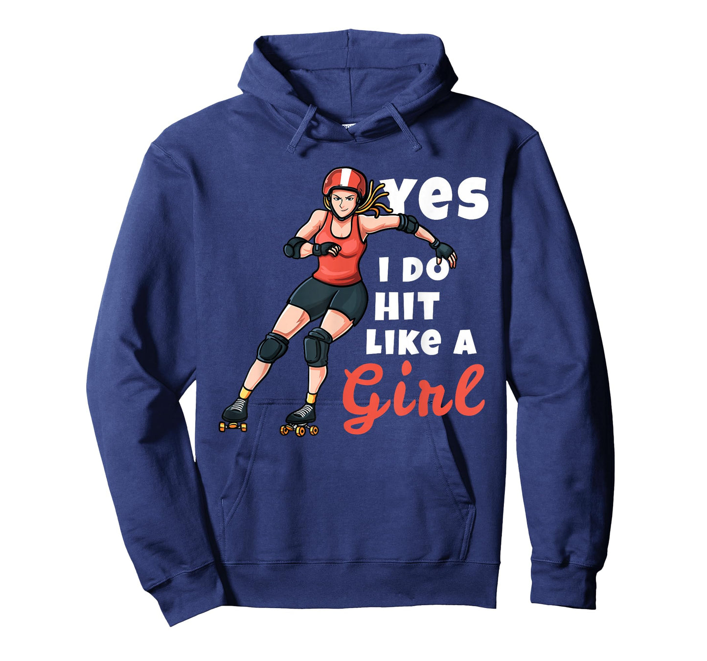Yes I Do Hit Like A Girl Funny Roller Derby Player For Women T-Shirt