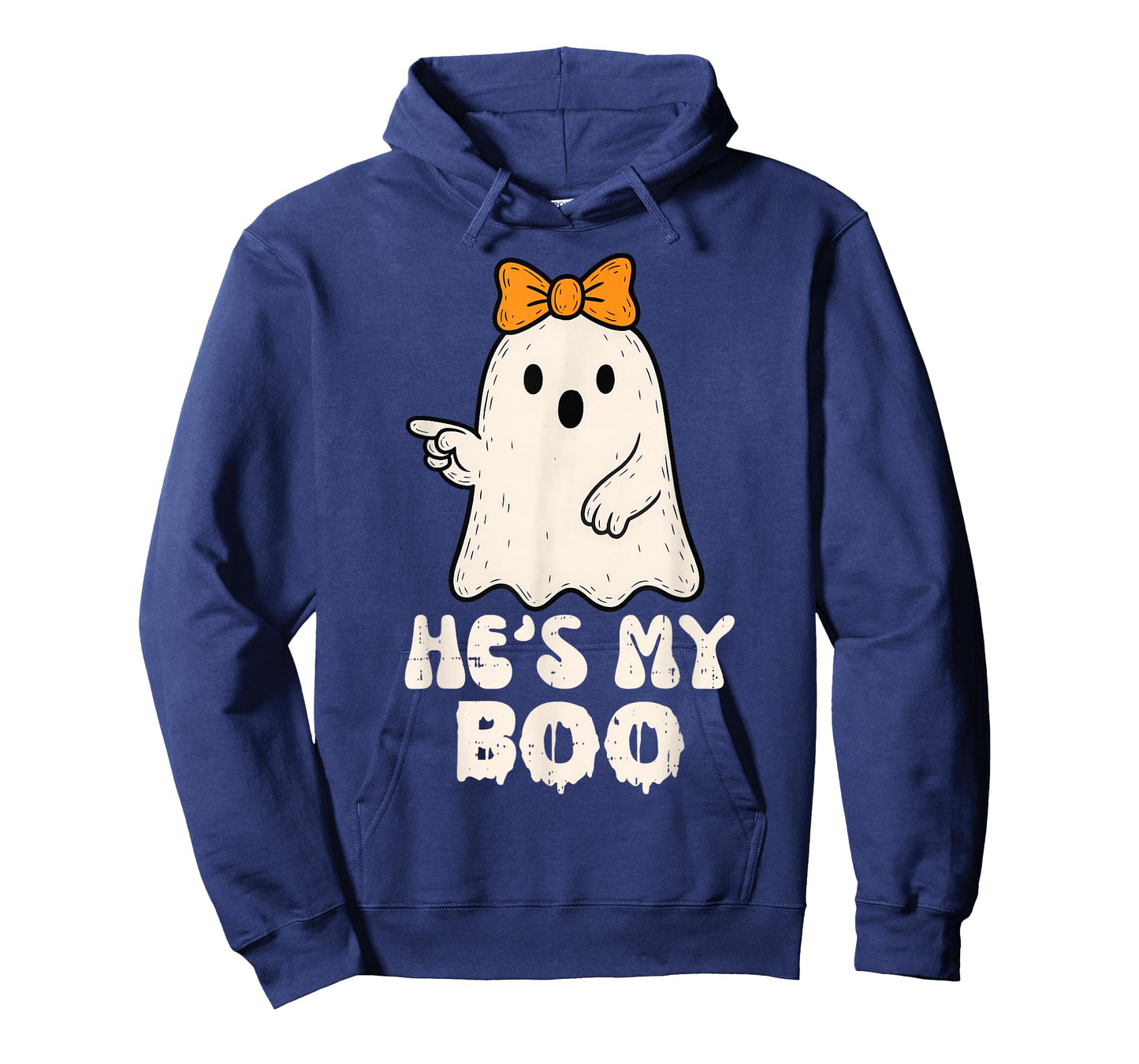 He's My Boo Couples Matching Halloween Costume Ghost Women T-Shirt