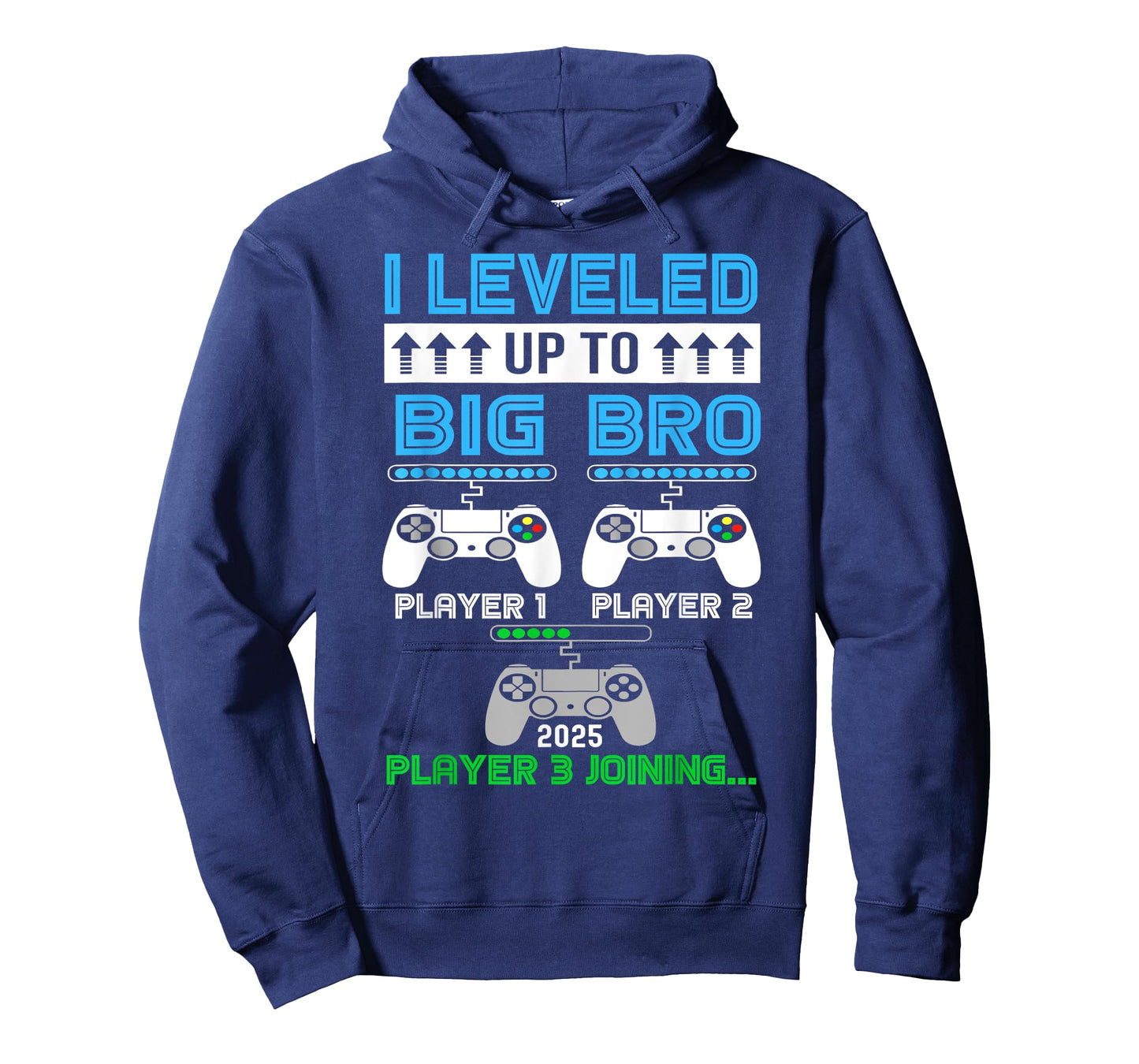 leveled Up To Big Brother Again Big Brother Est 2025 Kids T-Shirt