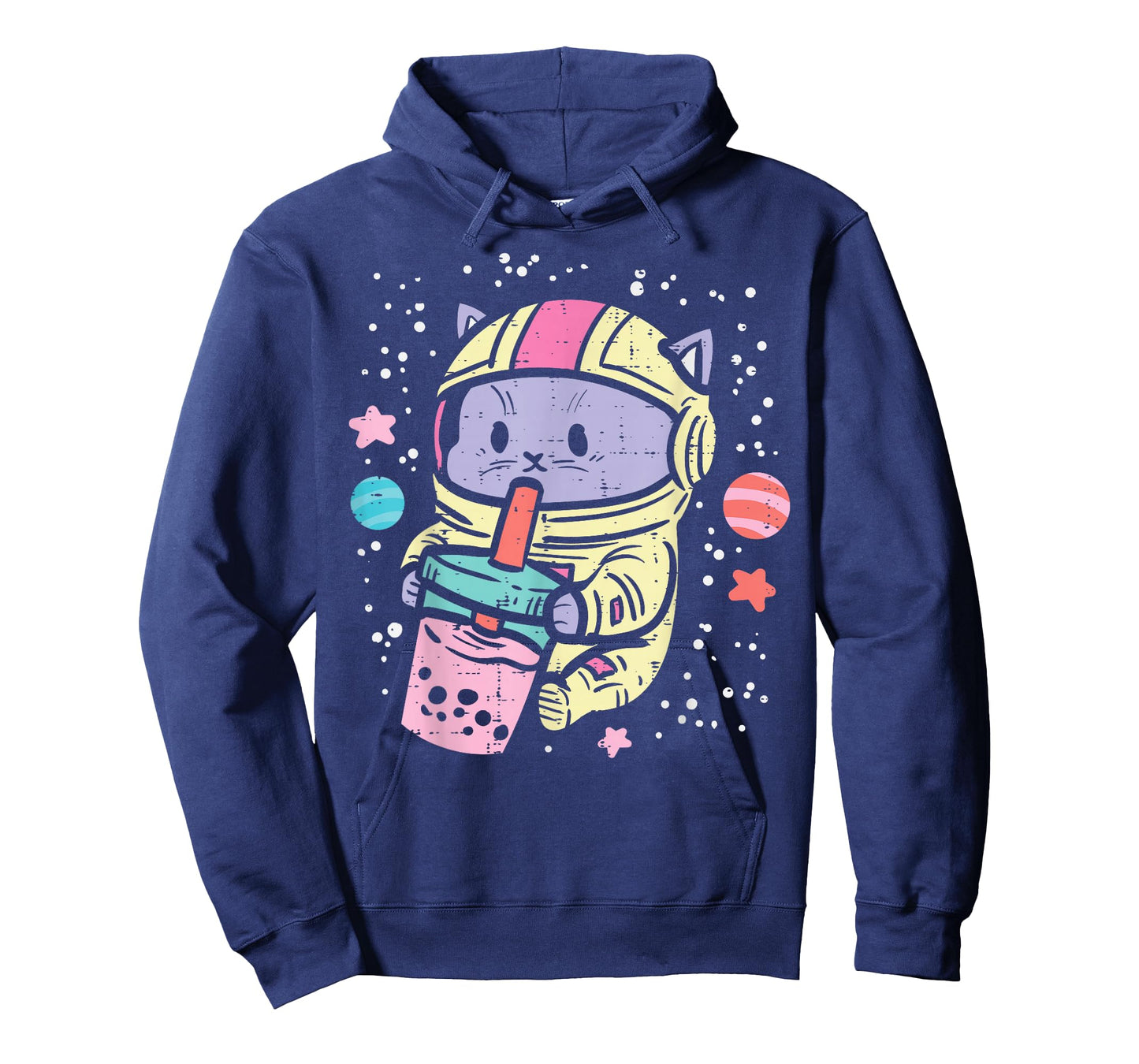 Cat Astronaut Boba Bubble Tea Kawaii Boys Girls Kids Toddler T-Shirt