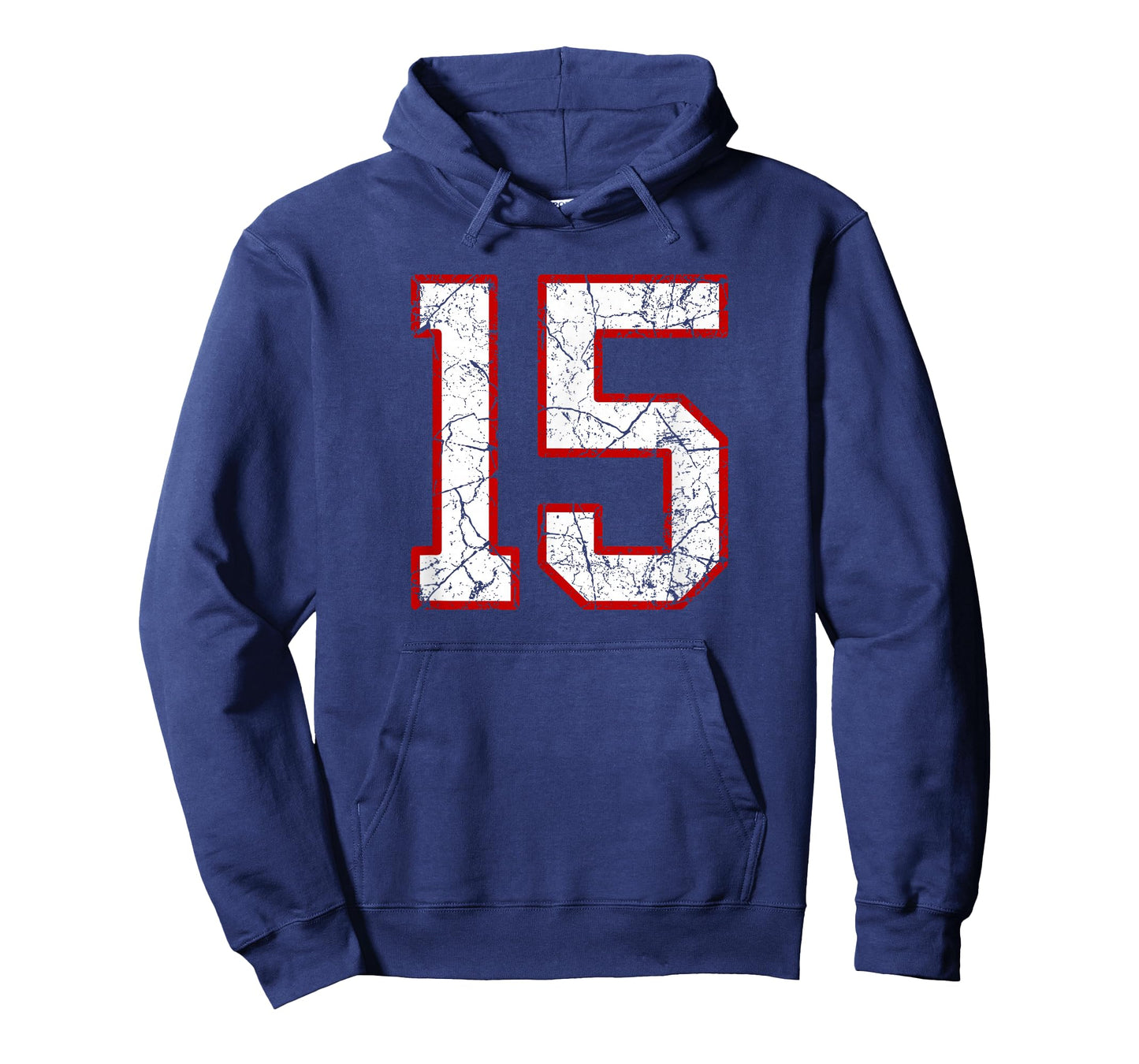 White and Red Sports Number 15 Jersey Uniform Player T-Shirt