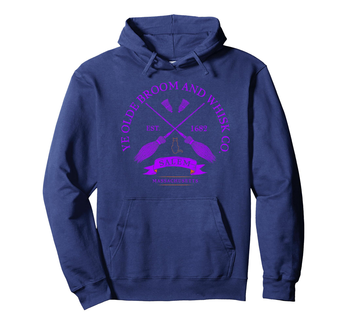 Ye Olde Broom Co - Salem Mass. Est. 1682 Halloween T-Shirt