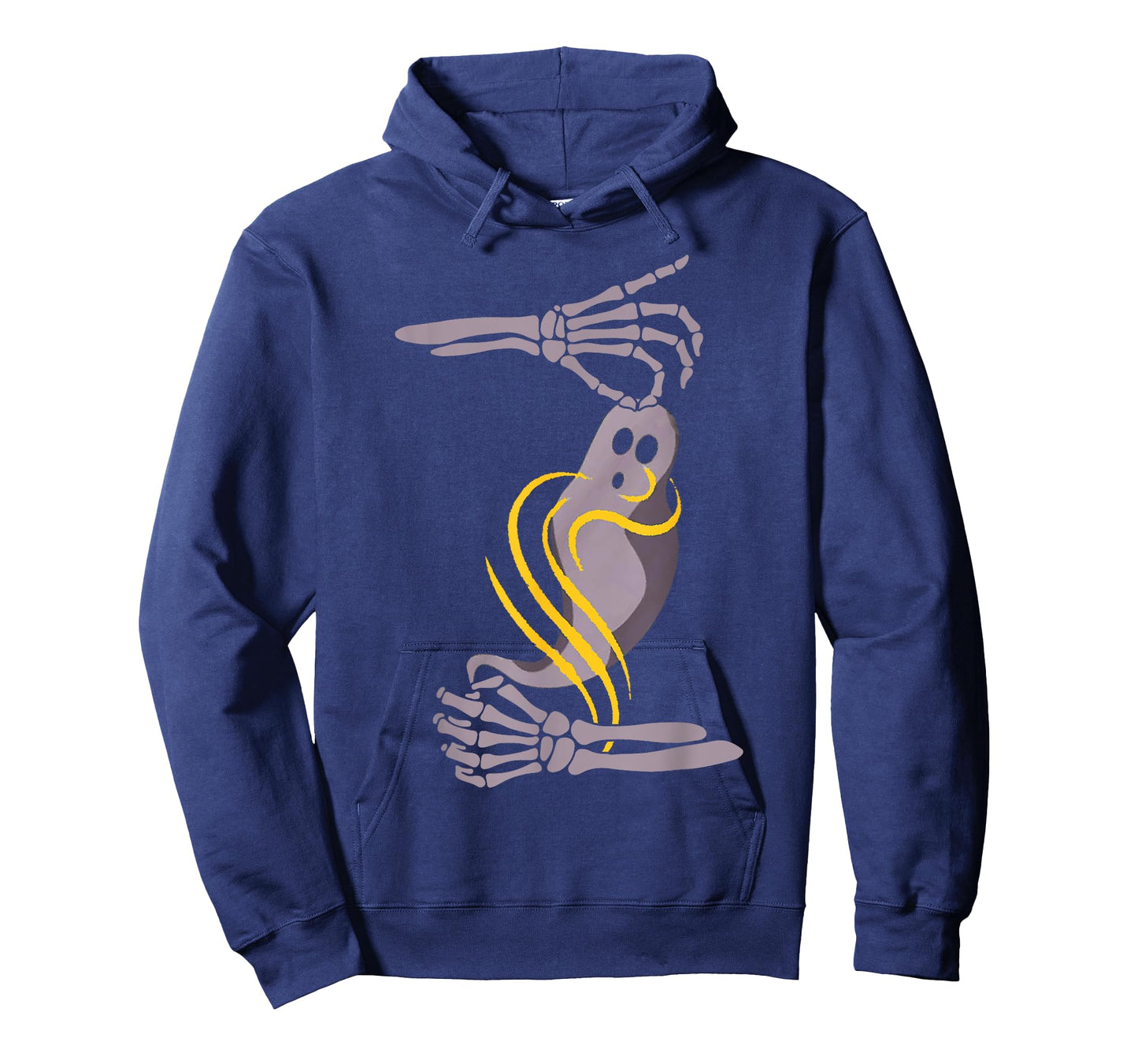 Spooky Halloween ASL Skeleton Hands Ghost T-Shirt