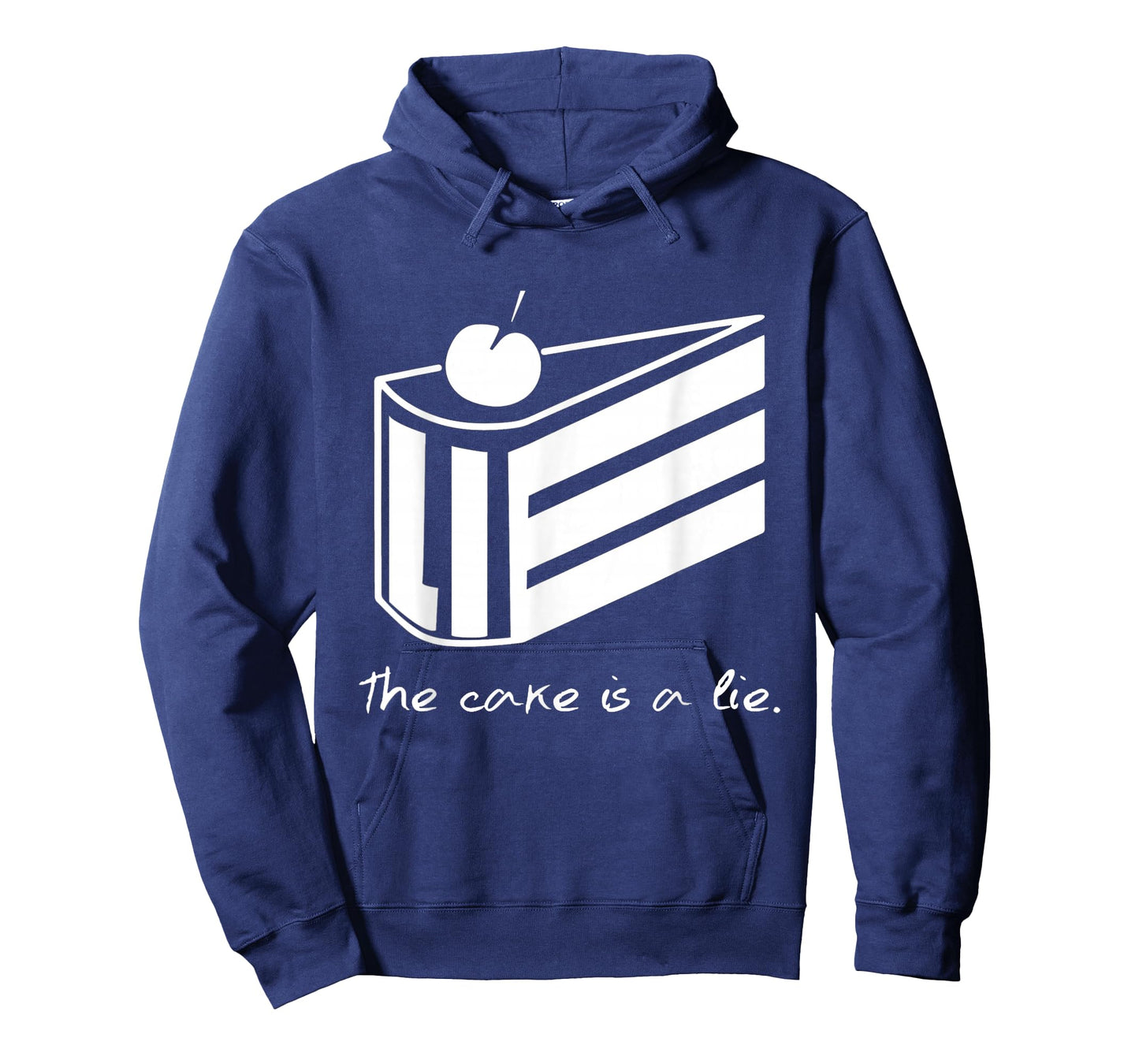 The Cake Is A Lie Portal T-Shirt - Unisex-Adults, Black, S