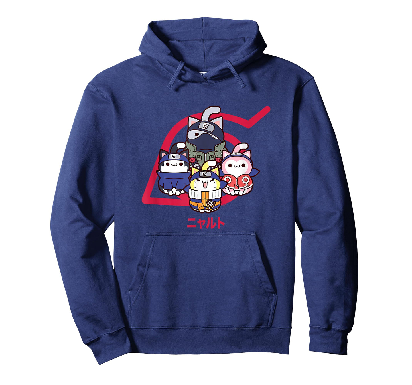 Nyaruto Cute Naruto Sasuke Sakura Kakashi Kanji Big Portrait T-Shirt