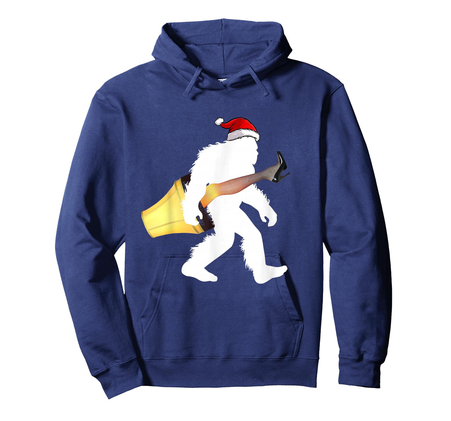 Funny Santa Bigfoot Italian Lamp Christmas Sasquatch Gifts T-Shirt