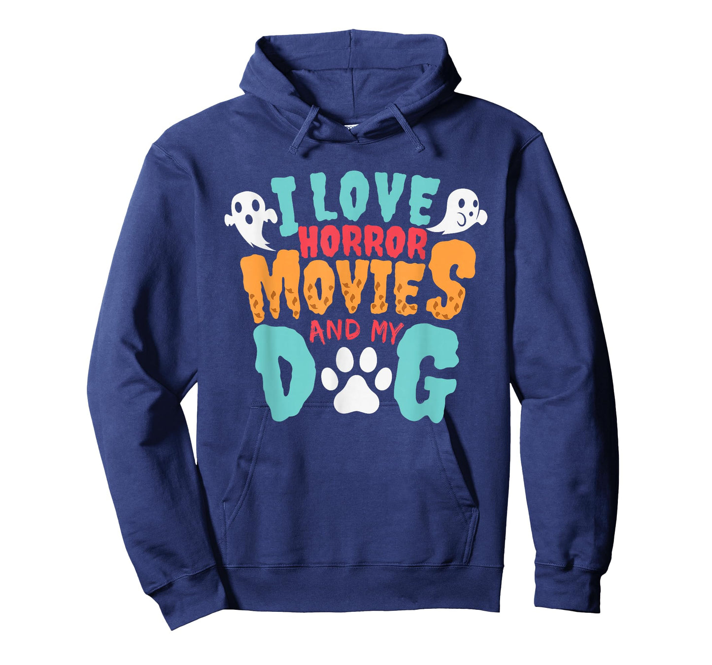 I Love Horror Movies And My Dog for Horror Movie Addicts T-Shirt