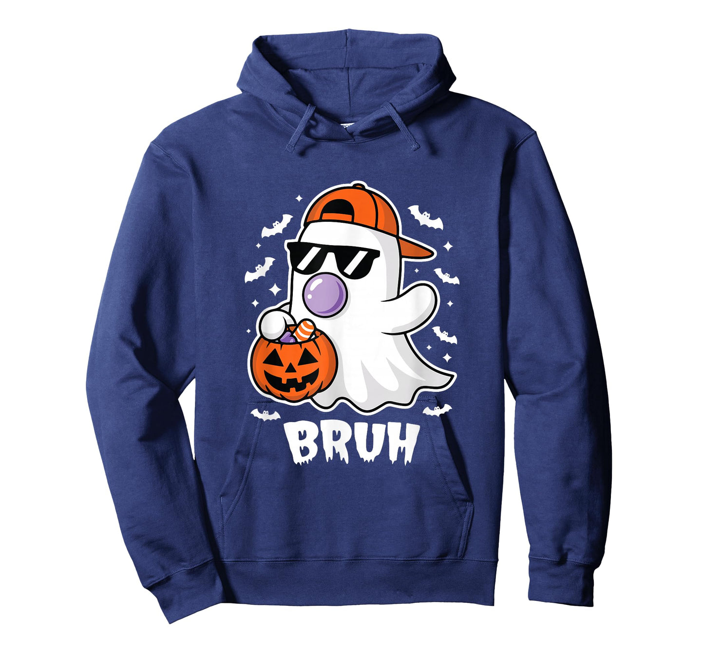 Bruh Ghost Bubble Gum Funny Halloween Costume Spooky Season T-Shirt