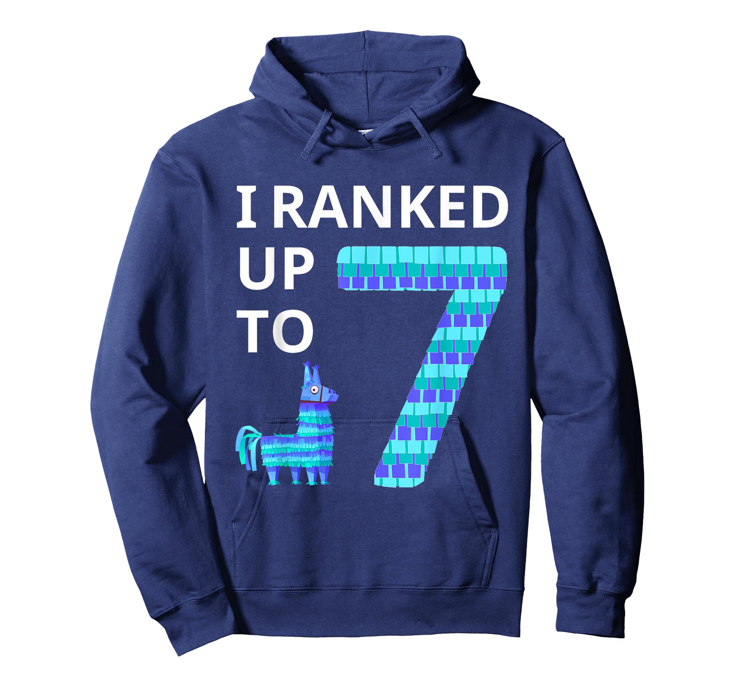 I Ranked Up To 7 Birthday Video Game Llama Piñata Birthday T-Shirt