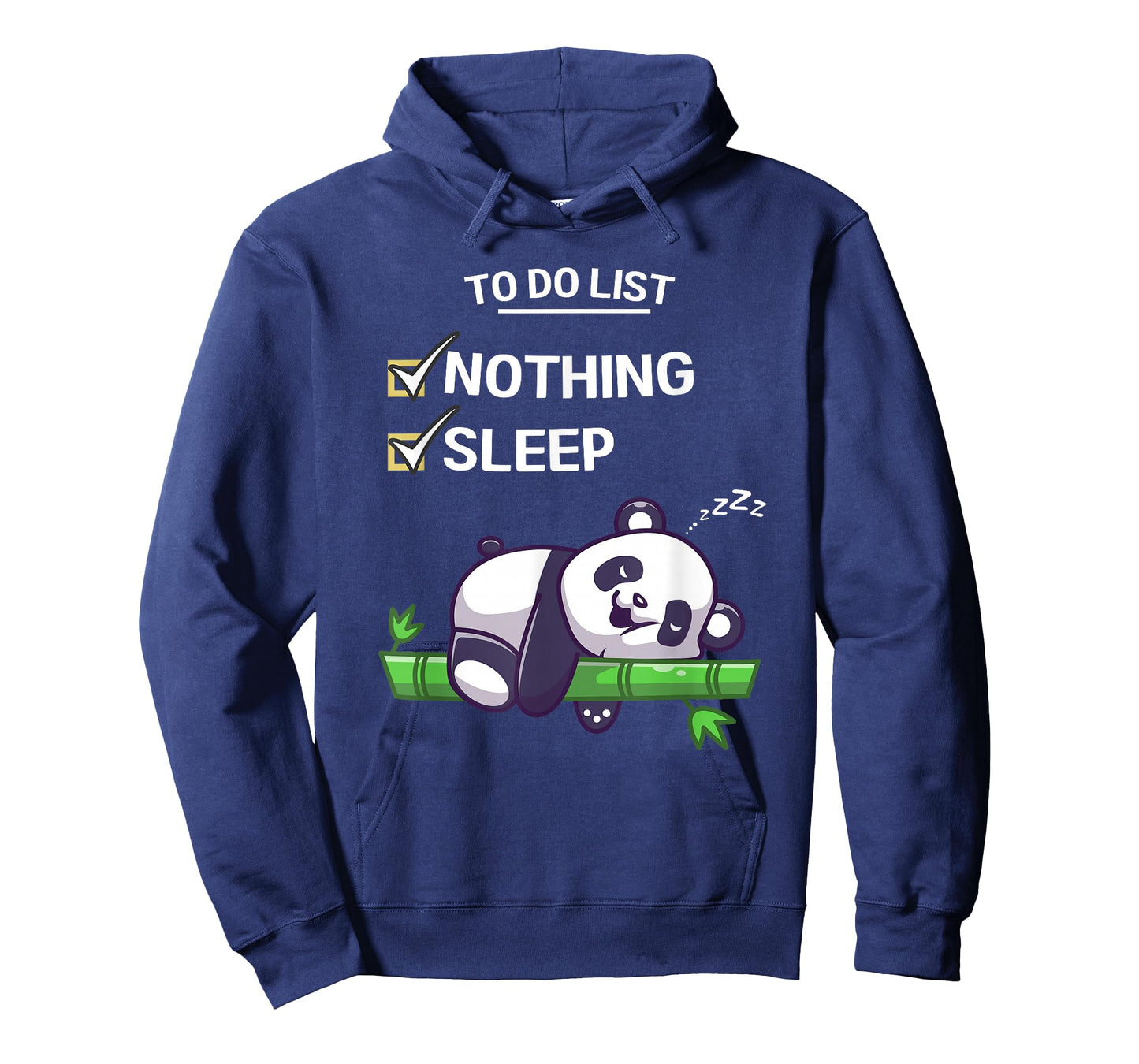 Cute Kawaii Panda To Do List Nothing Sleeping Tired Panda T-Shirt