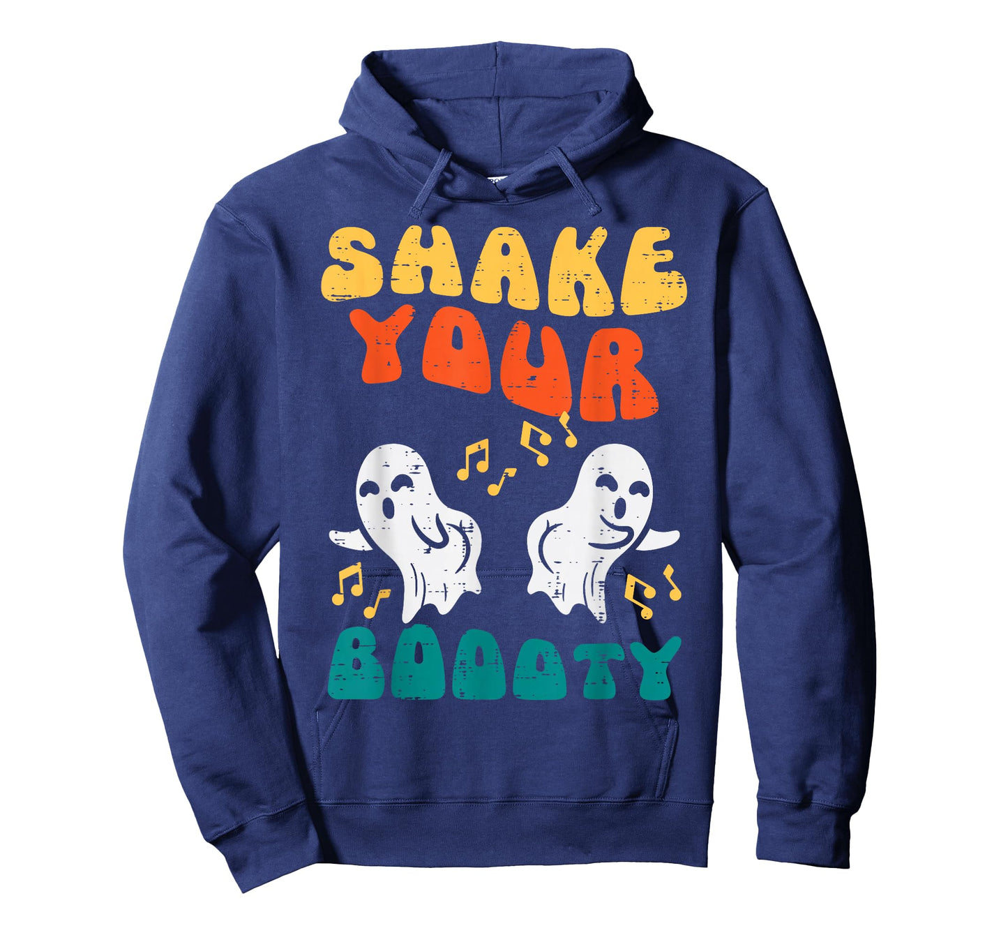 Shake Your Boooty Ghosts Groovy Retro Halloween Men Women T-Shirt