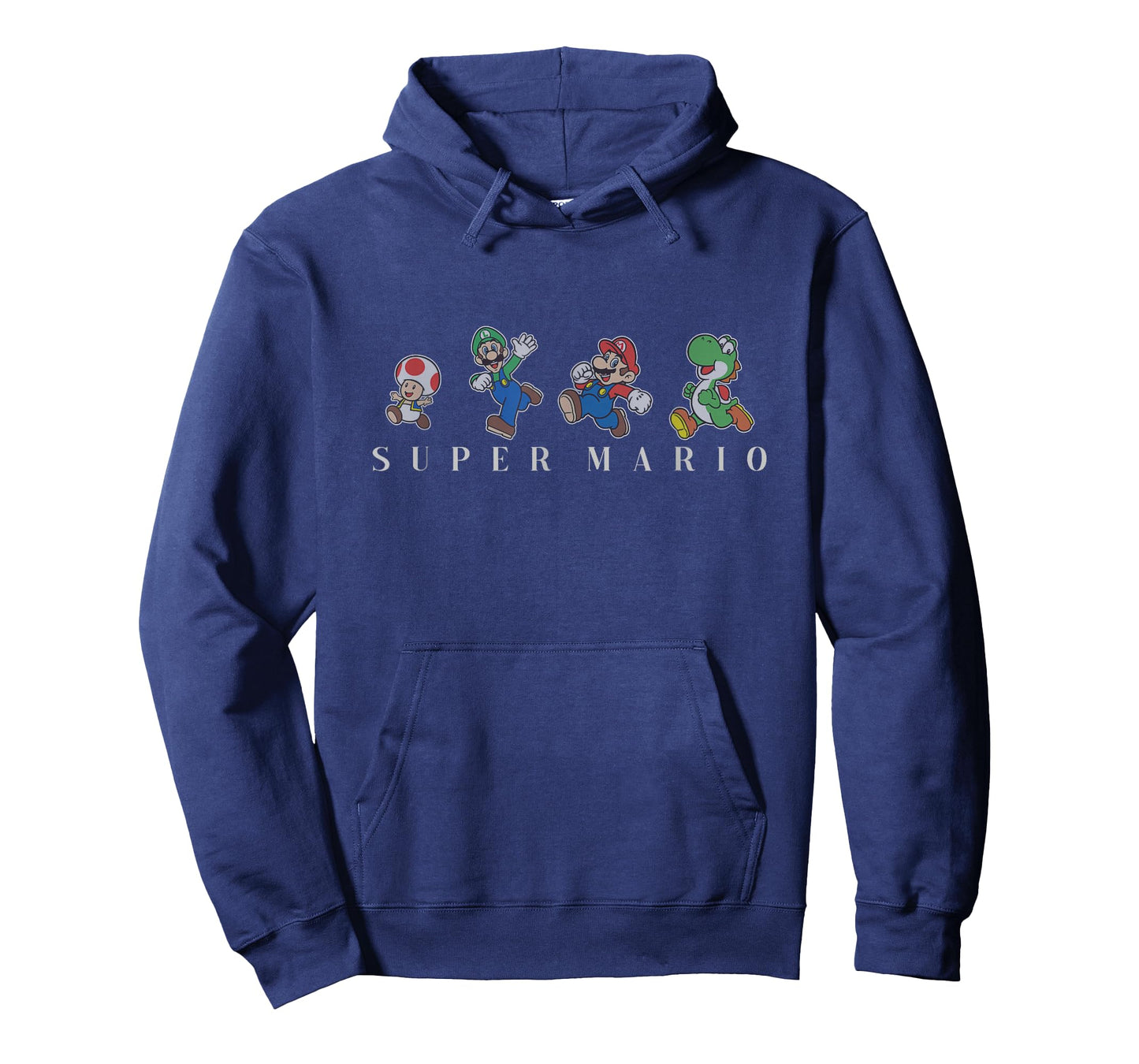 Super Mario Classic Character Line Up Simple Text T-Shirt