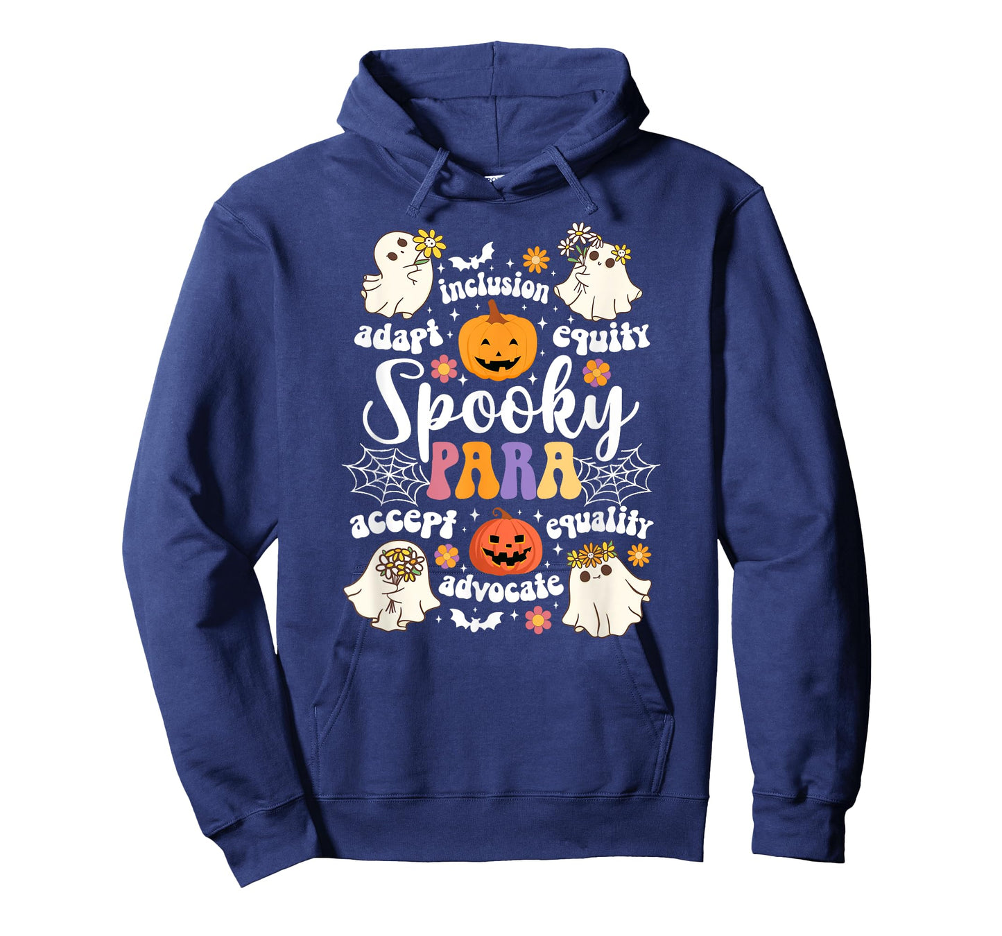 Spooky Para Halloween Parapro Groovy Paraprofessional T-Shirt