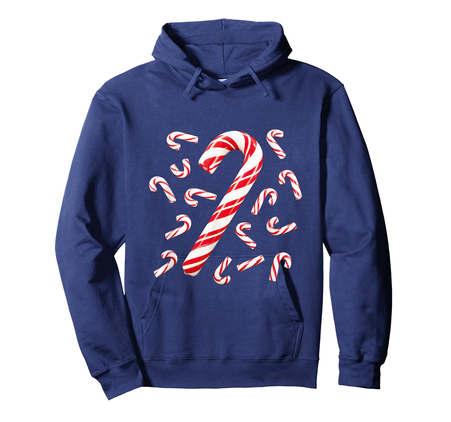 Red and White Candy Cane Santa Christmas T-Shirt