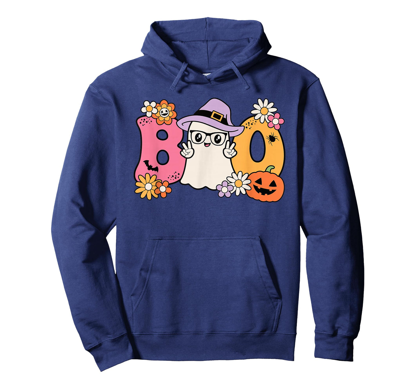 Groovy Boo Halloween Costume Ghost Pumpkin Women Girls Kids T-Shirt