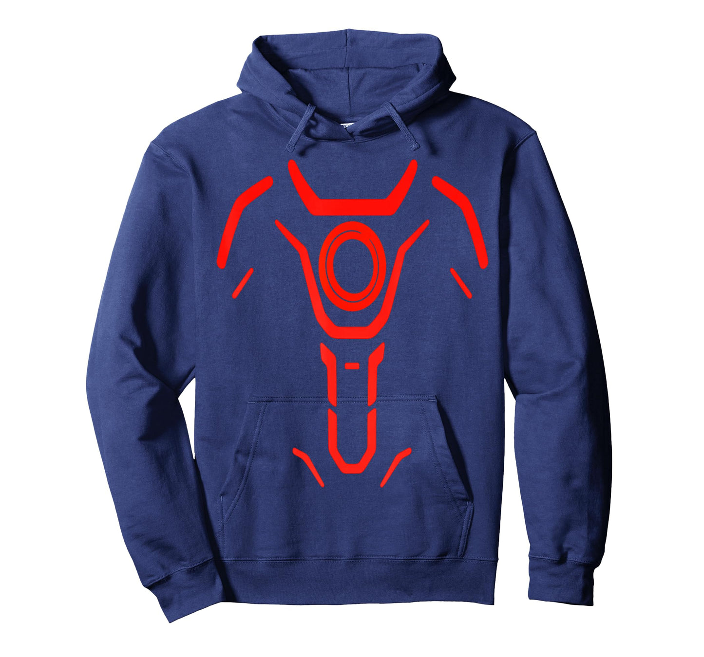 Cybercore Red Circuit Emblem Futuristic Tech Symbol T-Shirt