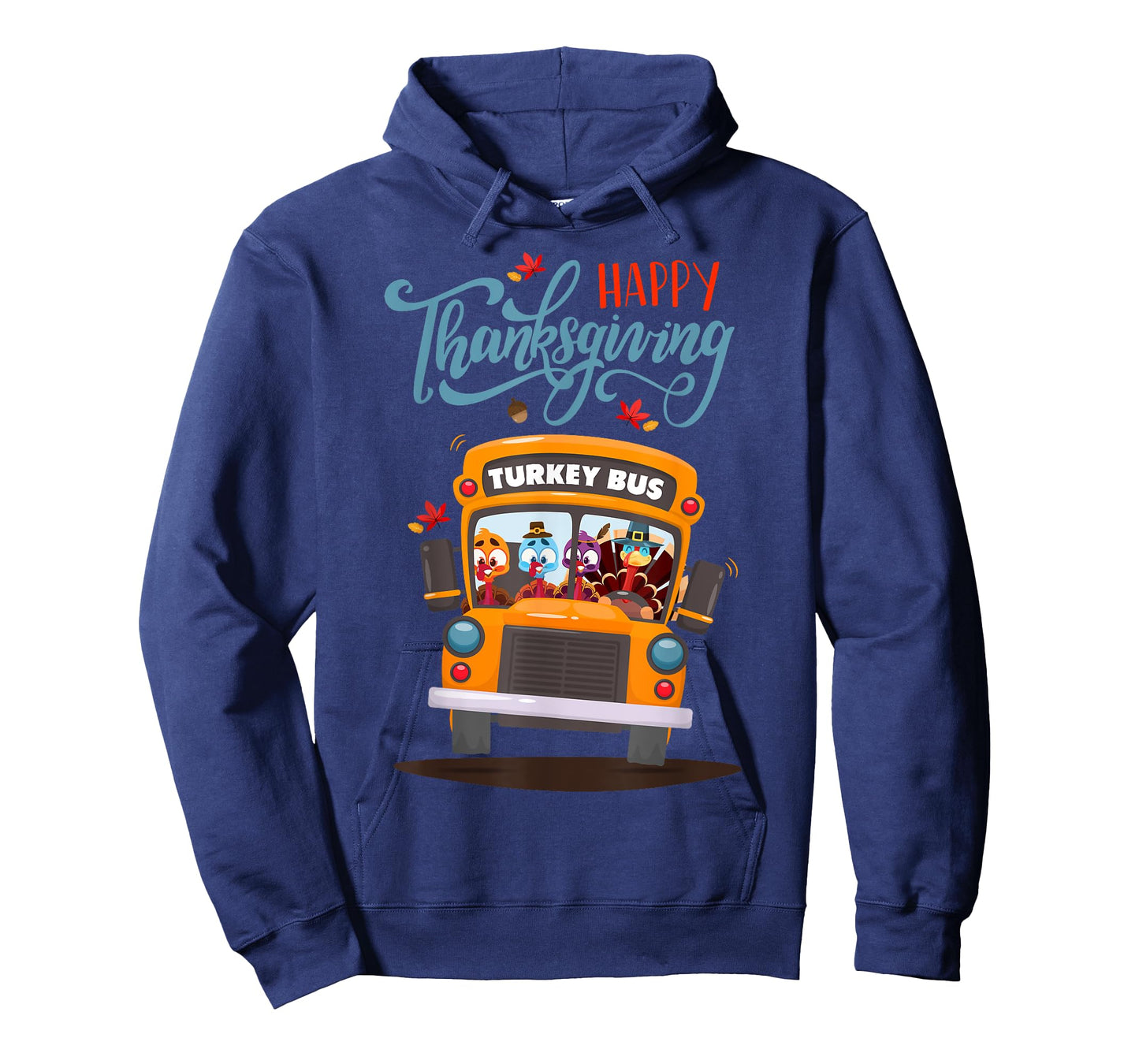 Happy Thanksgiving Fall Turkey Thankful School Bus Driver T-Shirt