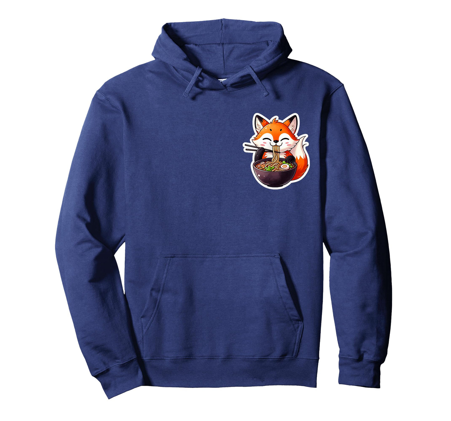 Cute Japanese Anime Kawaii Fox Eating Ramen Kids Girls T-Shirt