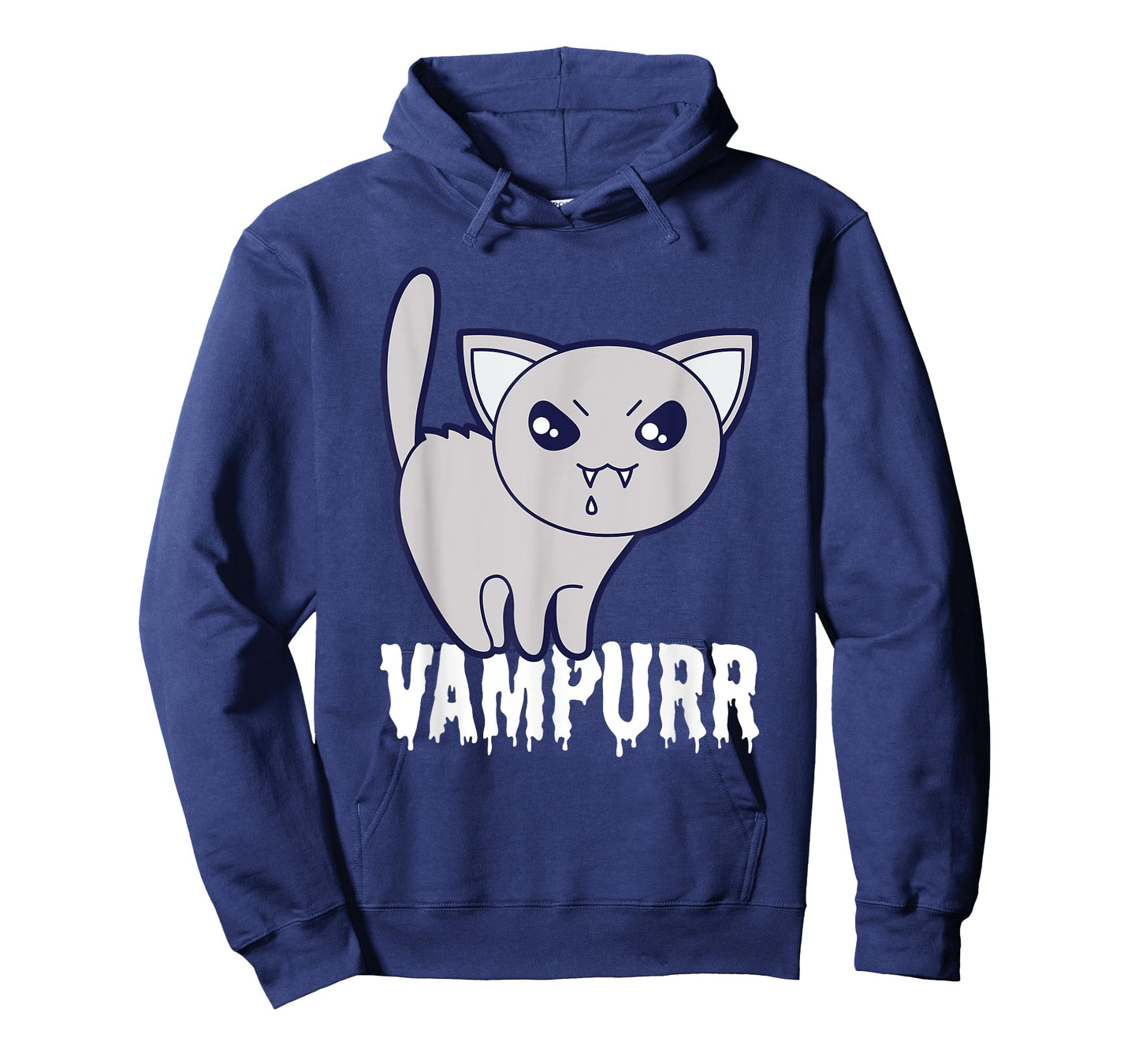 Vampurr Cat Vampire Funny Halloween Cute Scary Kitten Purr T-Shirt for Men Women Kids