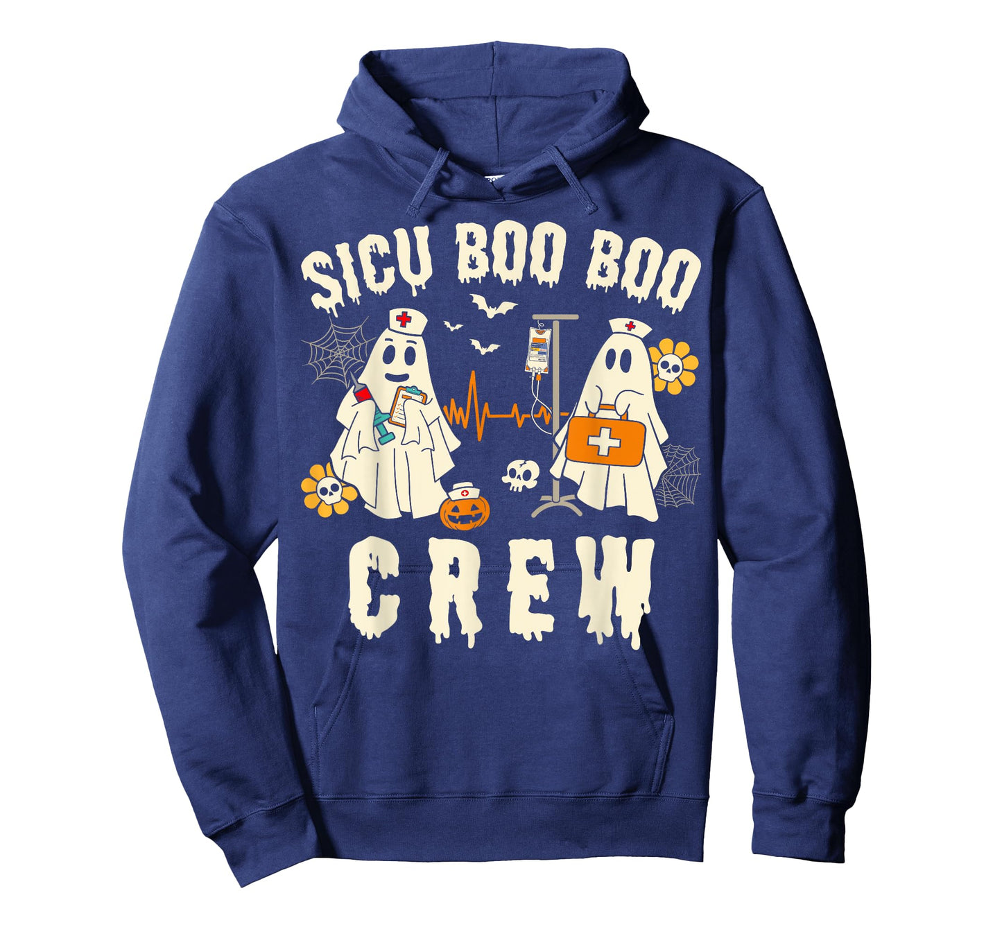 SICU Nurse Cute Health Worker Halloween Ghost Nurse T-Shirt