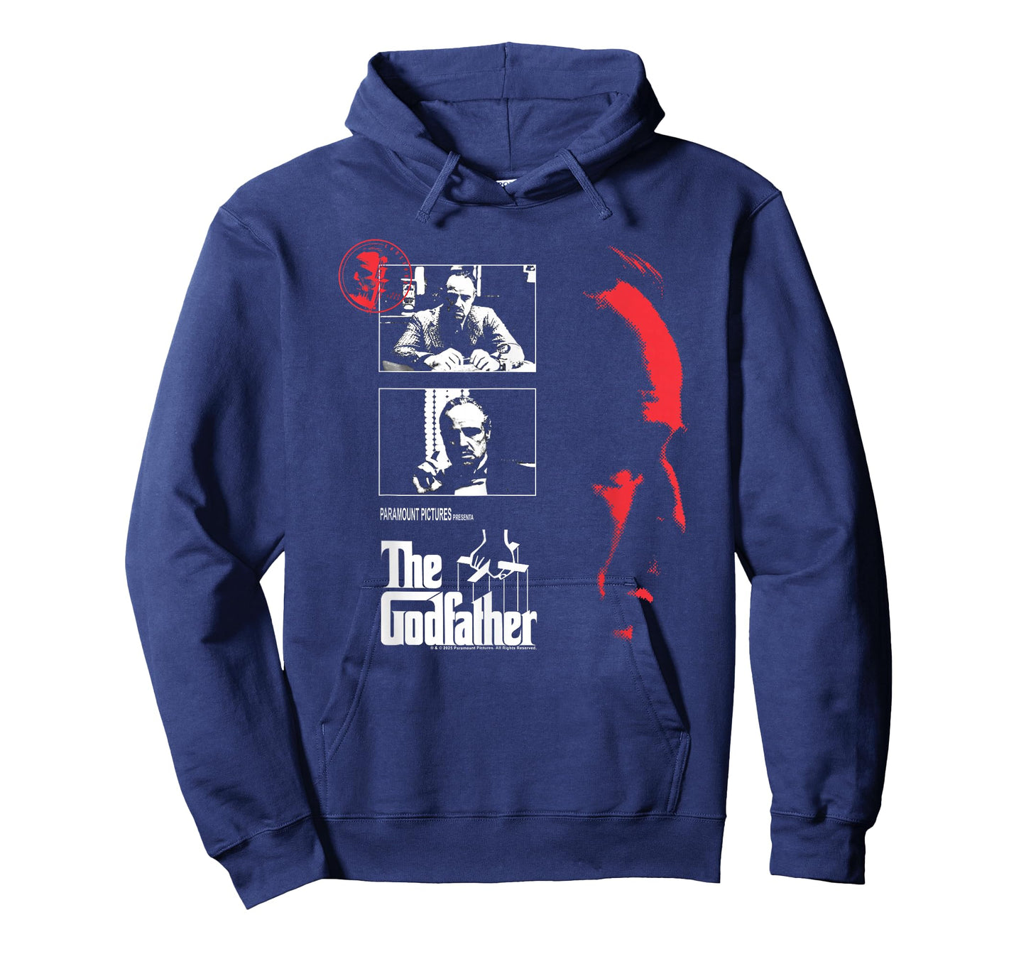 The Godfather Red Shadow Portrait Collage Mafia Movie T-Shirt
