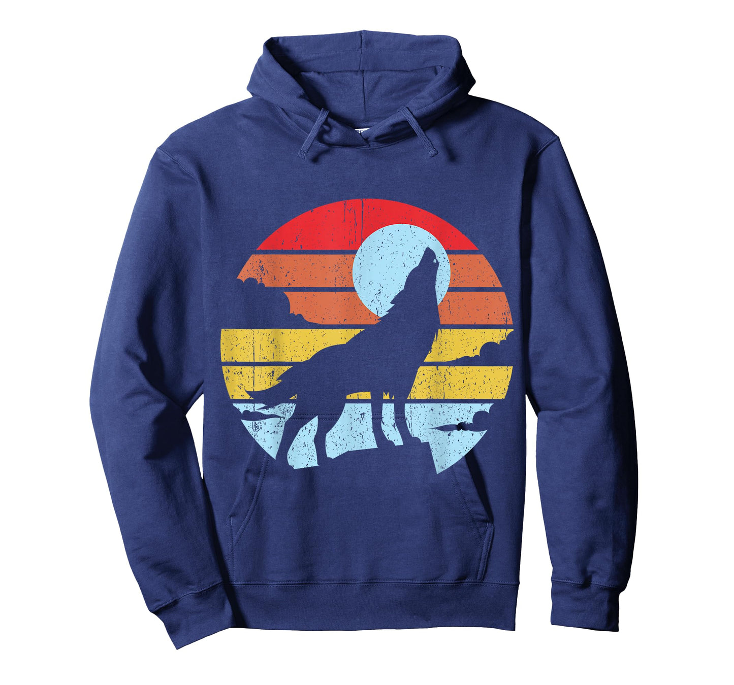 Colorful Wolf Design Wolves Moon T-Shirt