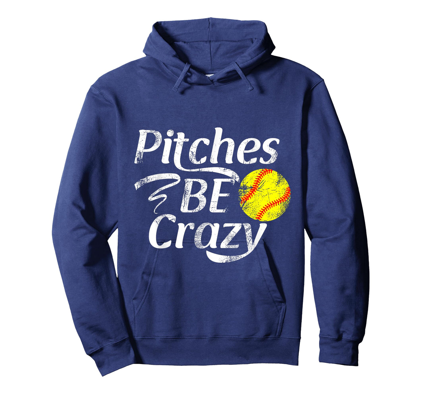 Softball Player Pitches Be Crazy Funny Softball Pitcher T-Shirt