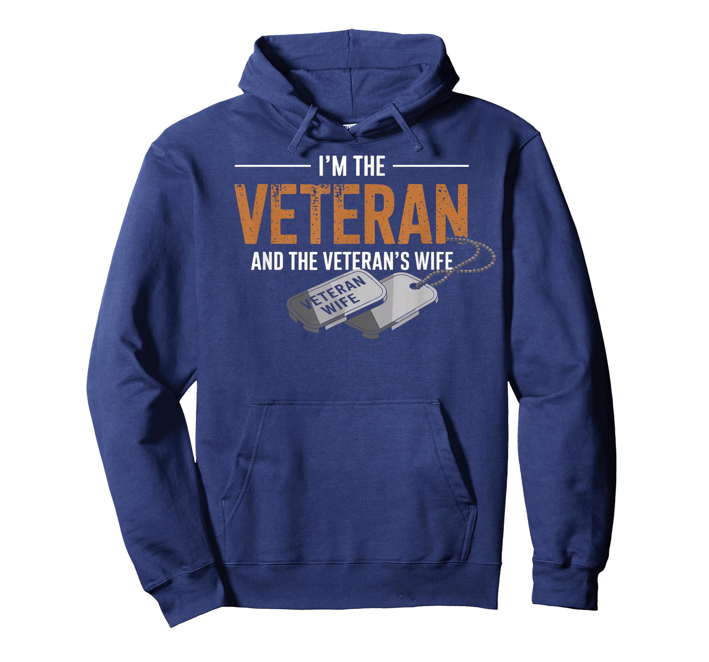I'm The Veteran and The Veteran's Wife Patriotic Vintage Tee T-Shirt