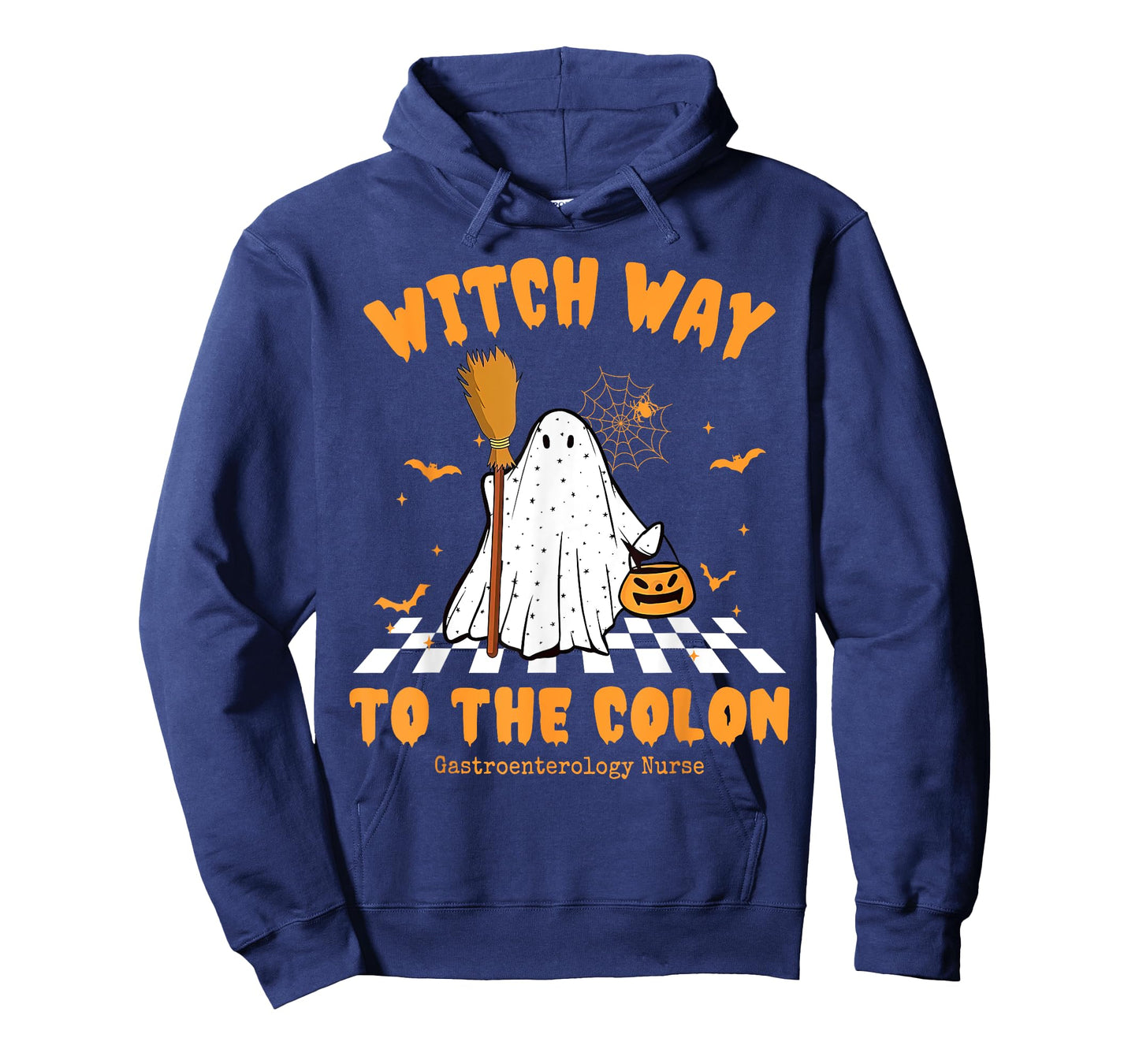 Witch Way To The Colon Cute Ghost Endoscopy Nurse Halloween T-Shirt