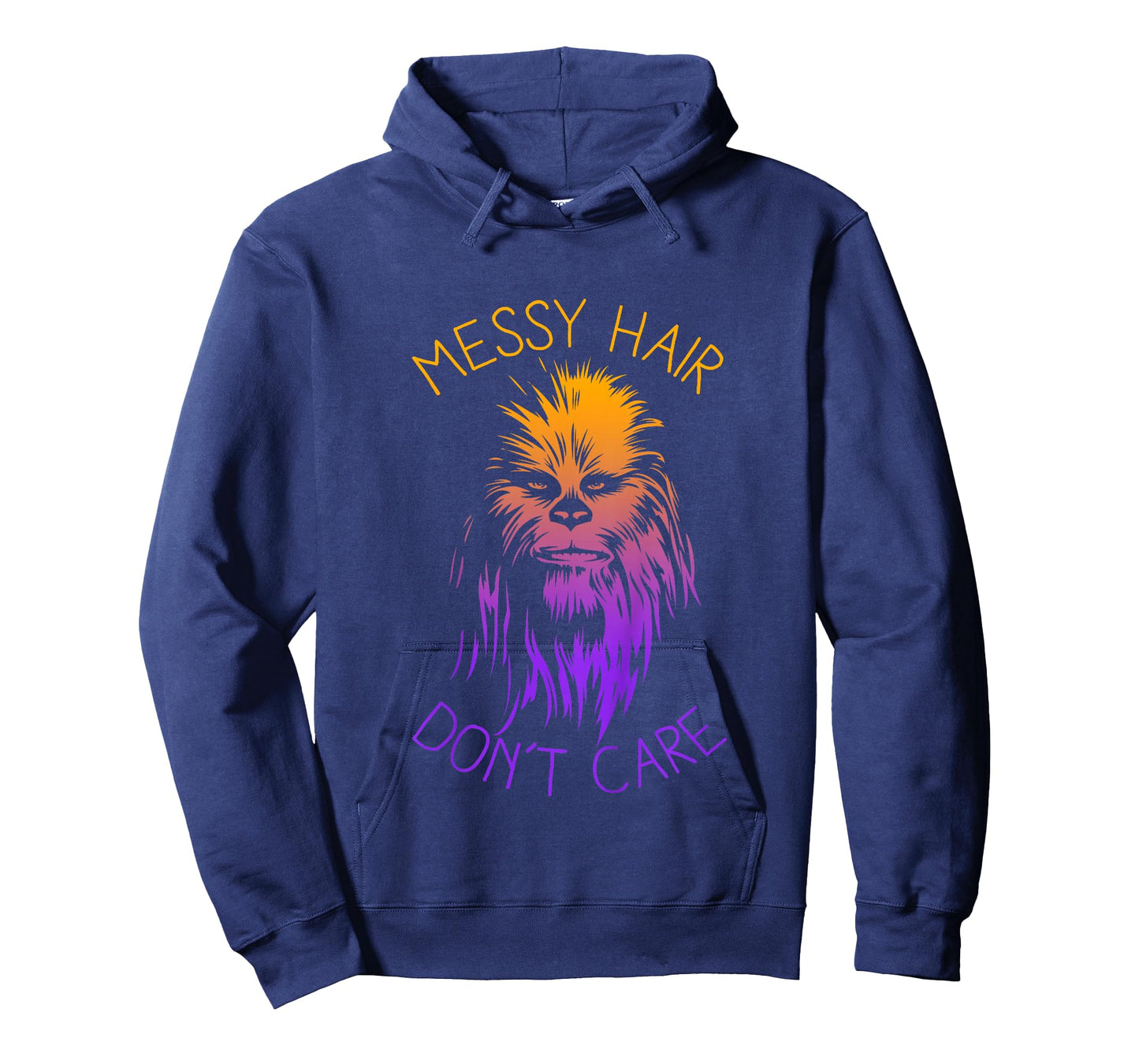 Kids Star Wars Classic Rainbow Chewbacca Messy Hair Don't Care T-Shirt