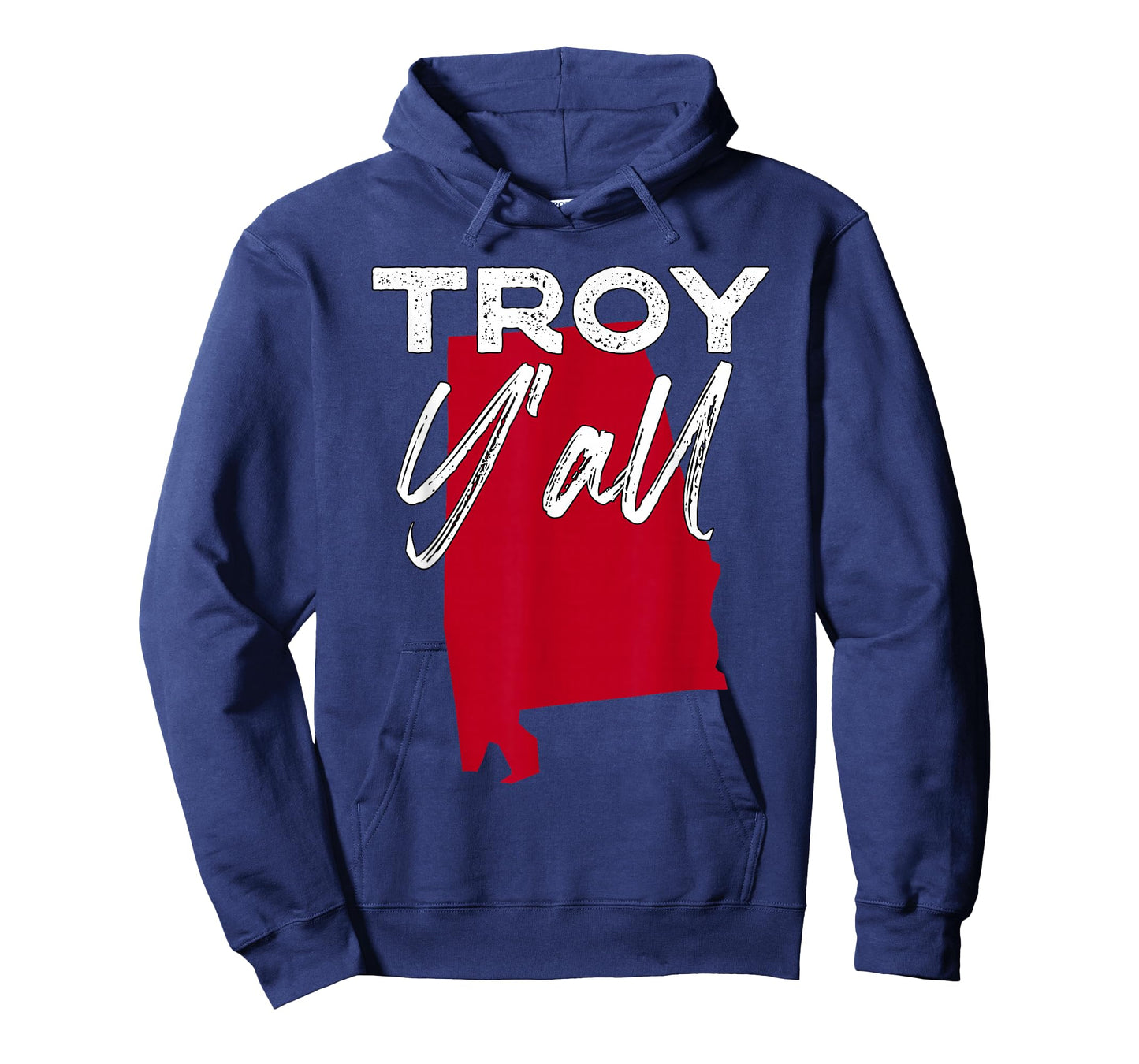 Troy Alabama Y'all AL Pride State Map Cute T-Shirt