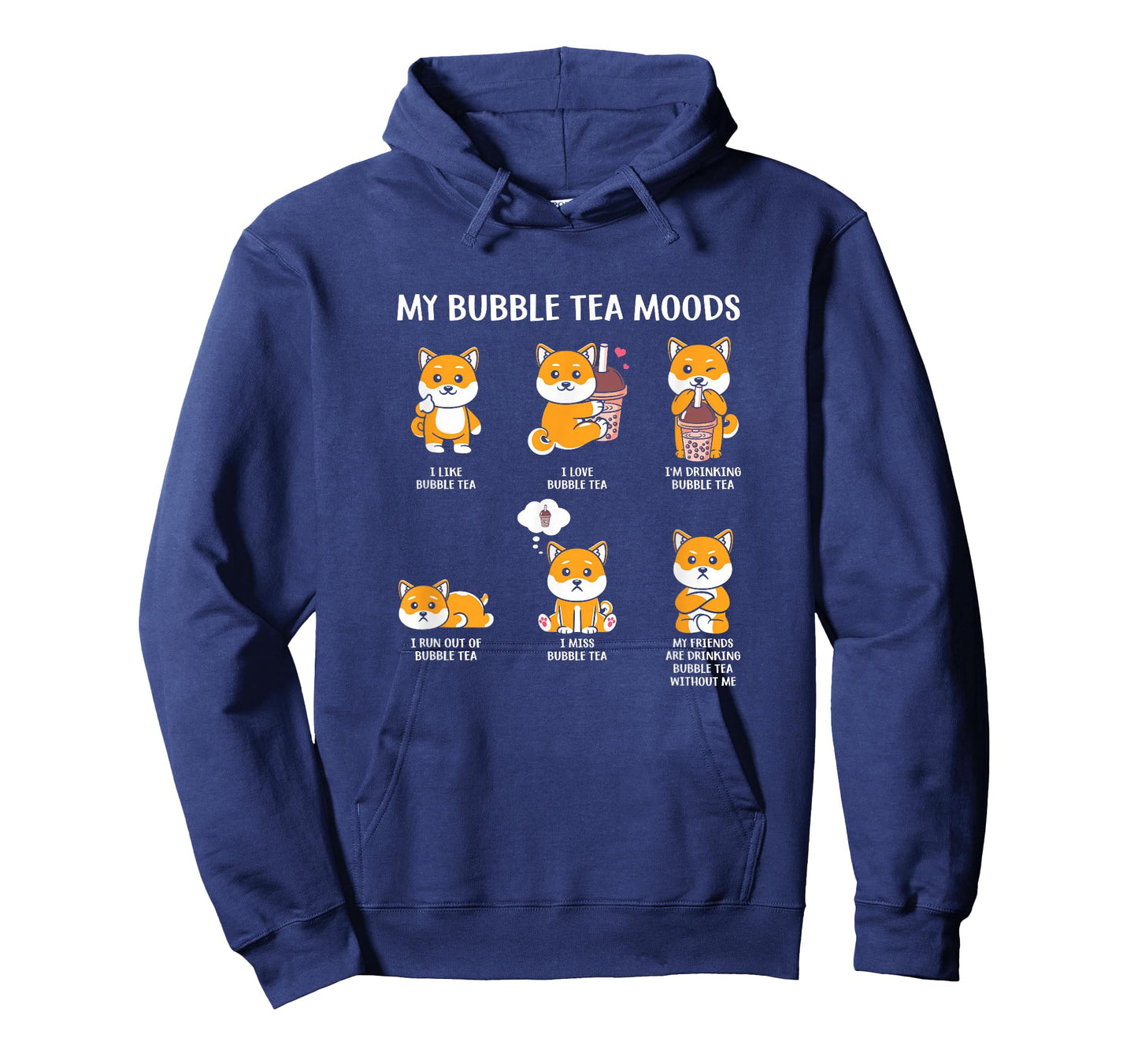 My Bubble Tea Moods Boba Bubble Tea Cup Anime Style T-Shirt