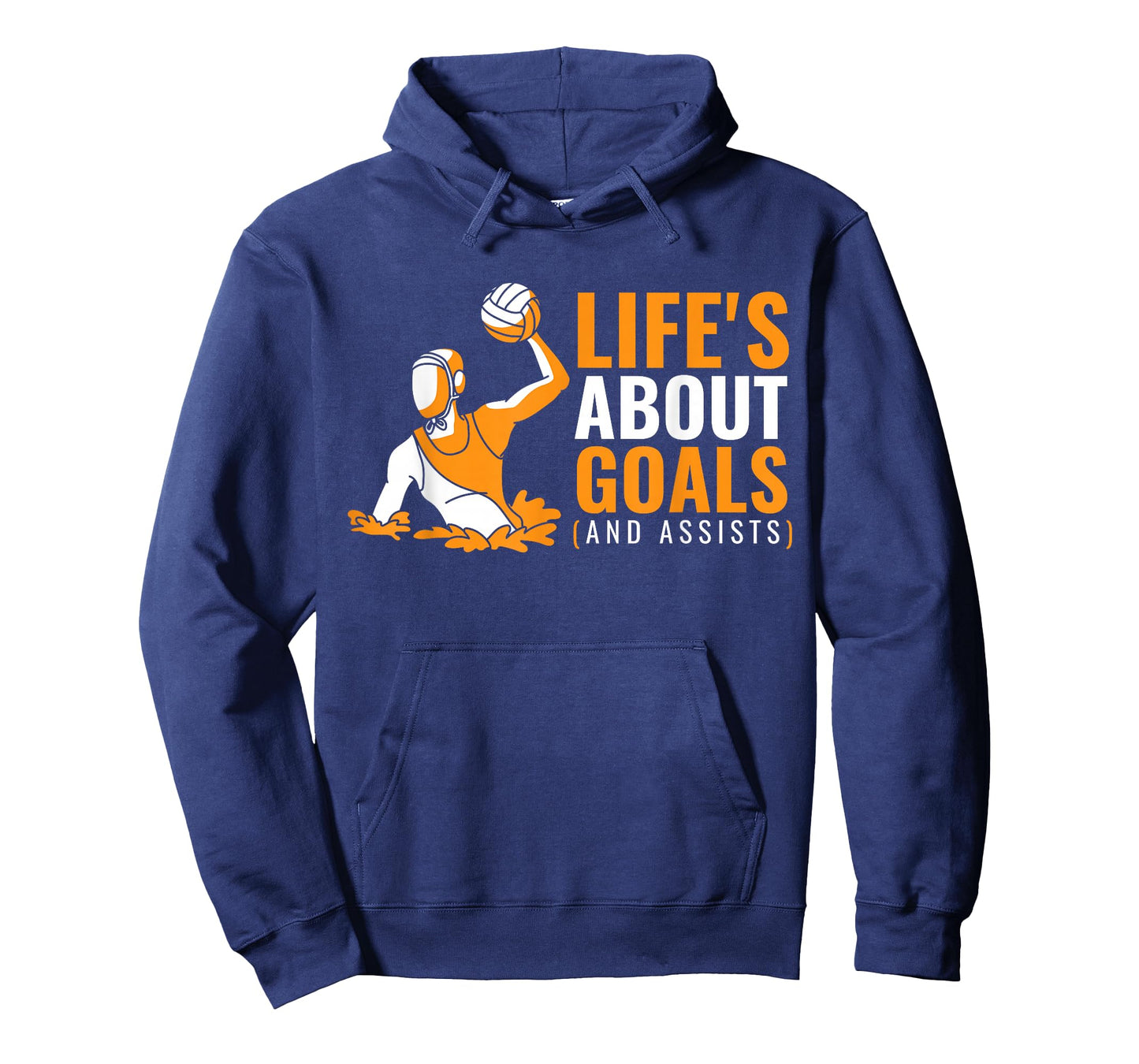 Life’s About Goals Graphic Team Players Mens Water Polo T-Shirt