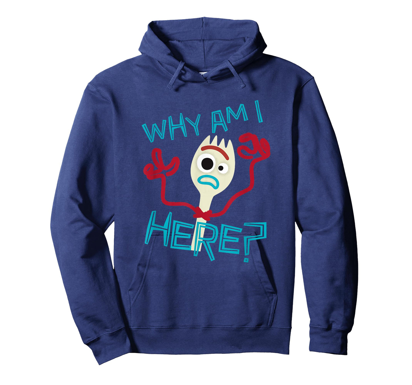 Disney Pixar Toy Story 4 Cute Forky Why Am I Here? Logo T-Shirt