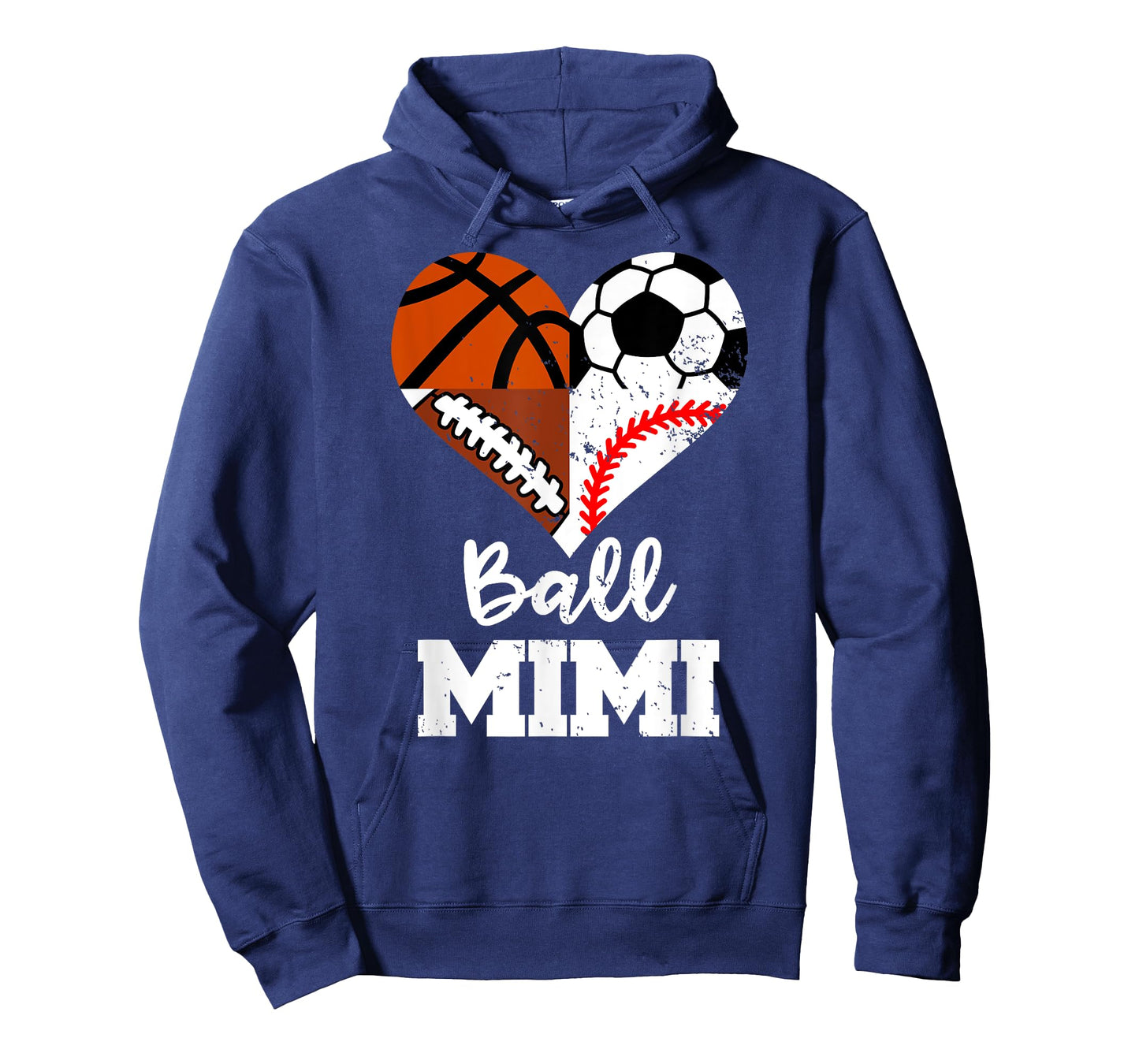 Ball Mimi Soccer Football Baseball Basketball Mimi Heart T-Shirt