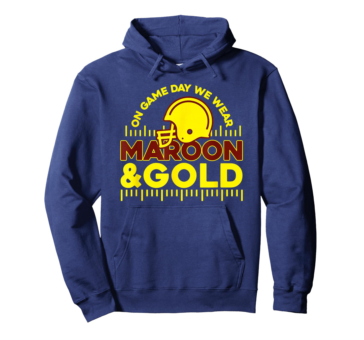 On Gameday Football We Wear Maroon and Gold Game Day T-Shirt