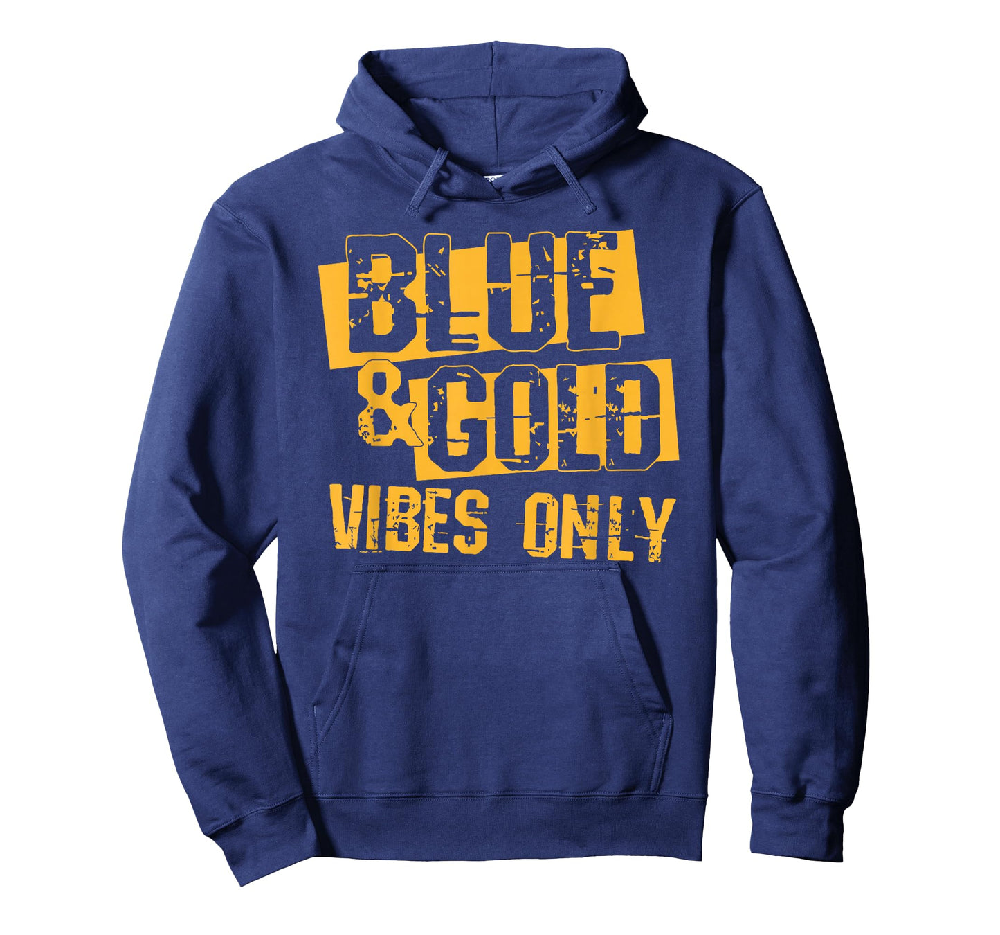 Blue and Gold Spirit Wear for High School Football T-Shirt