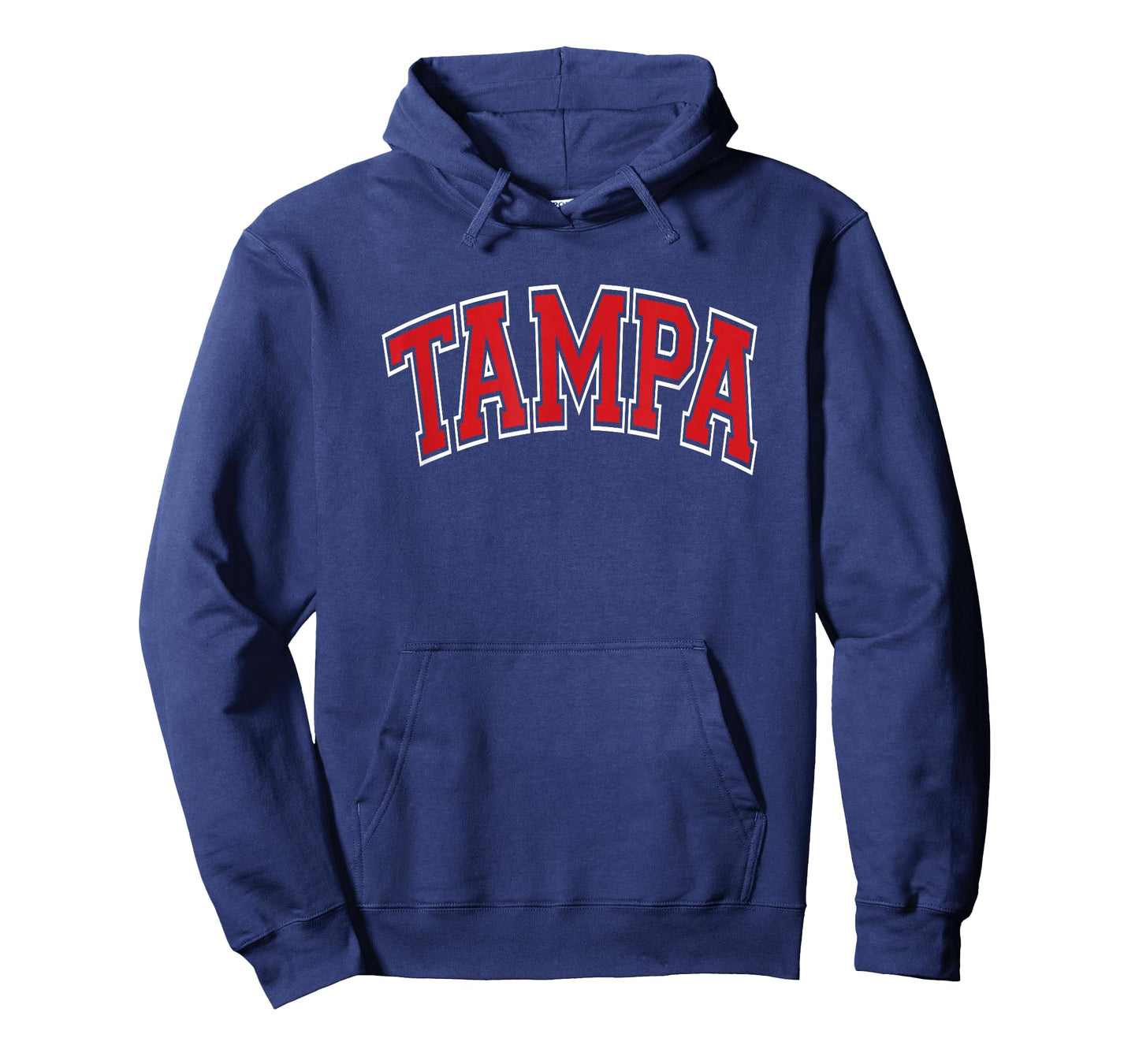 133 Apparel Tampa FL Tampa Arched Red Text T-Shirt