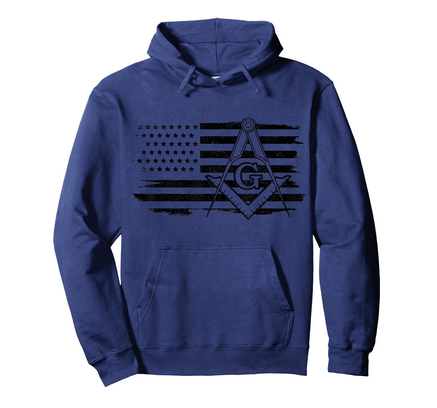 Mason US Flag Square Compass Masonic Patriotic Freemason T-Shirt