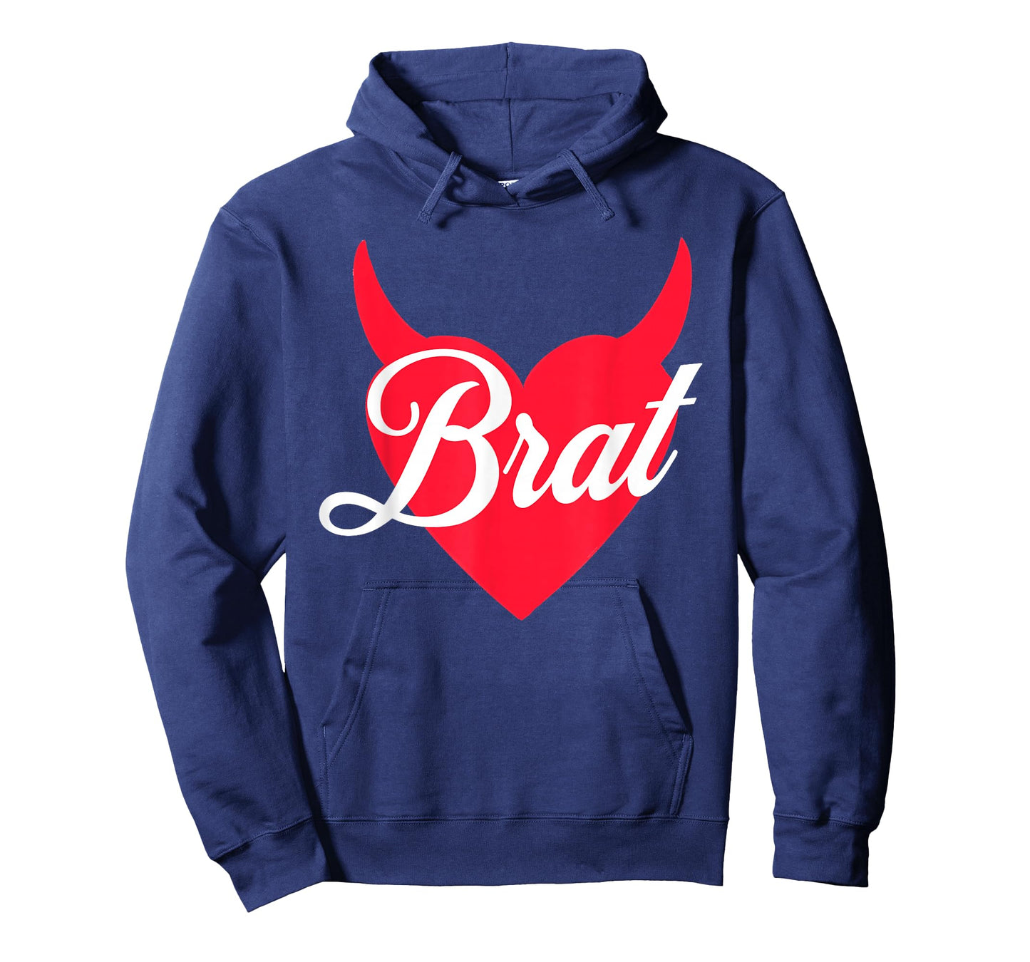 Brat Heart And Horns Funny Cute Bratty Princess Diva Kween T-Shirt