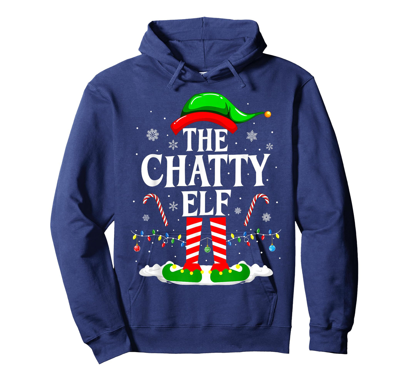 The Chatty Elf Xmas Funny Matching Family Group Christmas T-Shirt