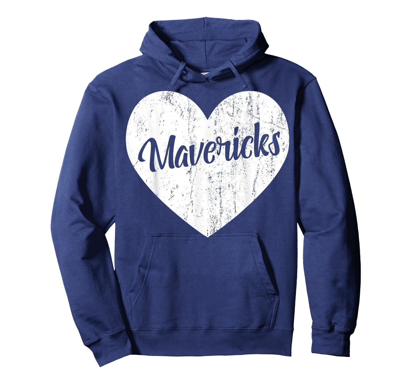 Mavericks School Sports Fan Team Spirit Mascot Heart Gift T-Shirt