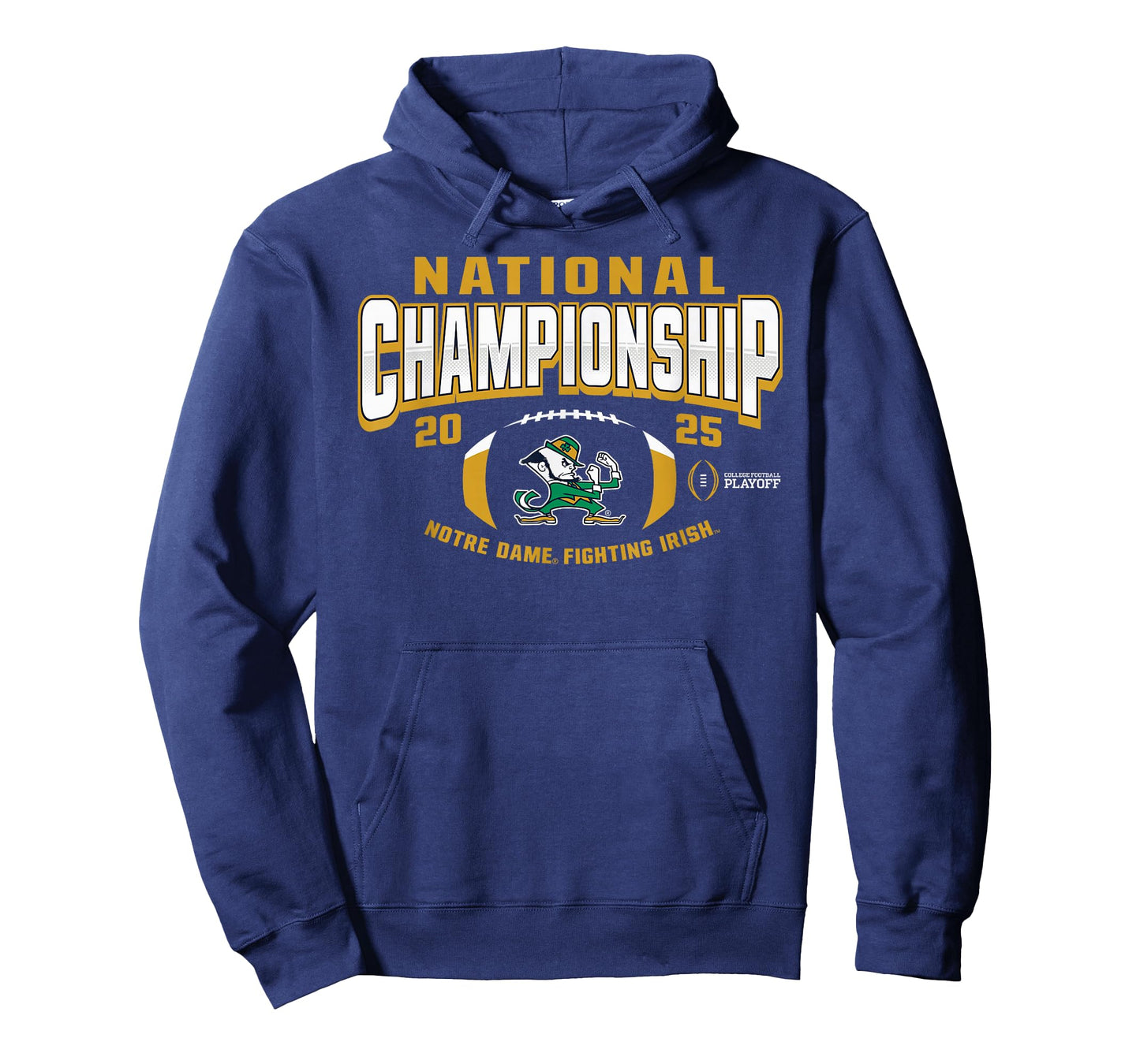 Elite Authentics Notre Dame Fighting Irish 2025 CFP National Championship Navy T-Shirt