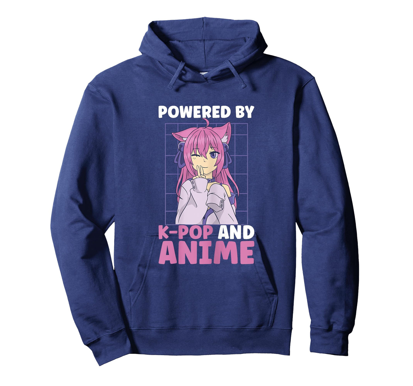 Powered By Anime And K-Pop Kdrama Kpop Teen Girl T-Shirt