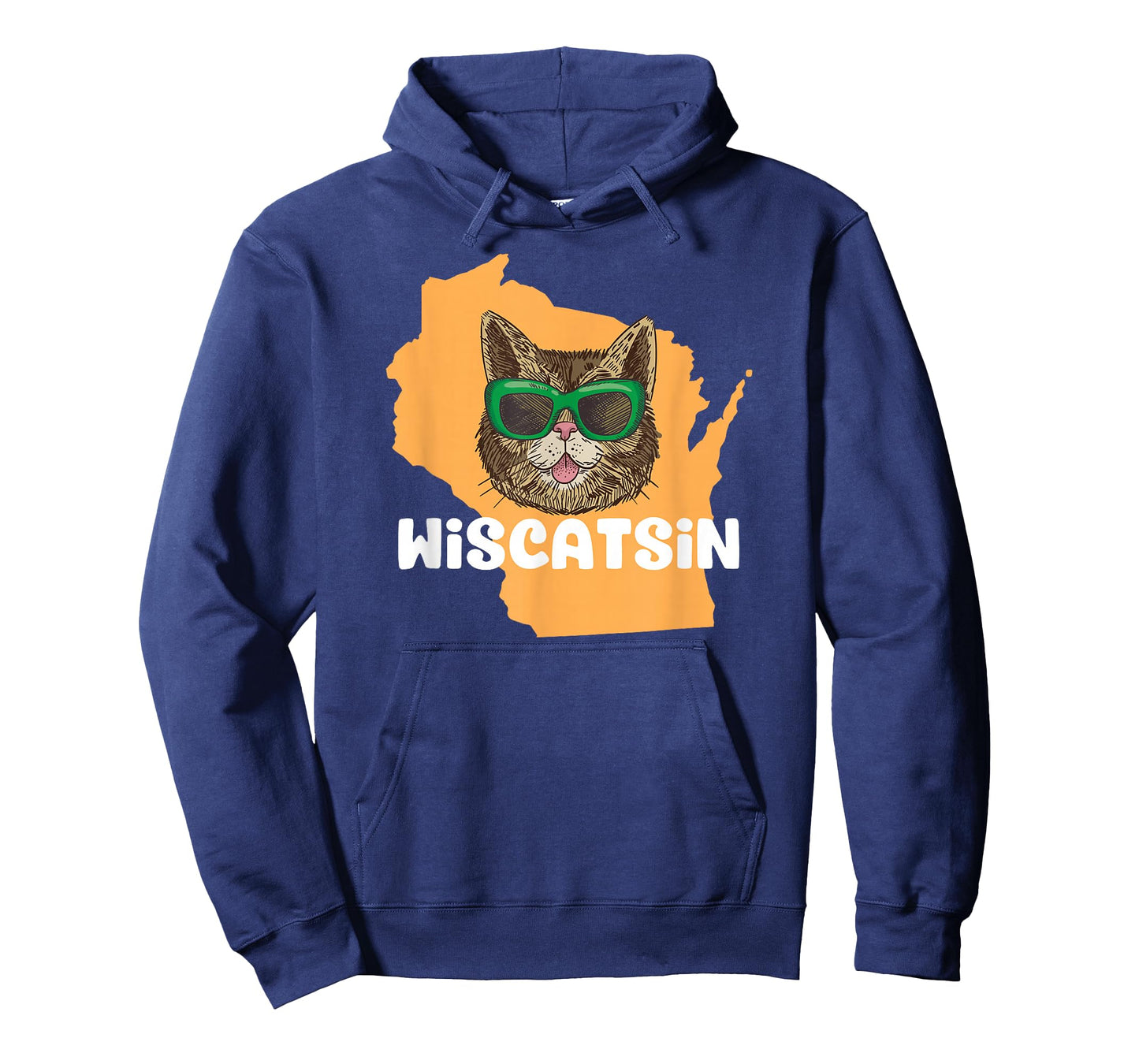 Wiscatsin (Wisconsin) T-Shirt - Funny City State Cat Pun Men Women Girls Kids T-Shirt
