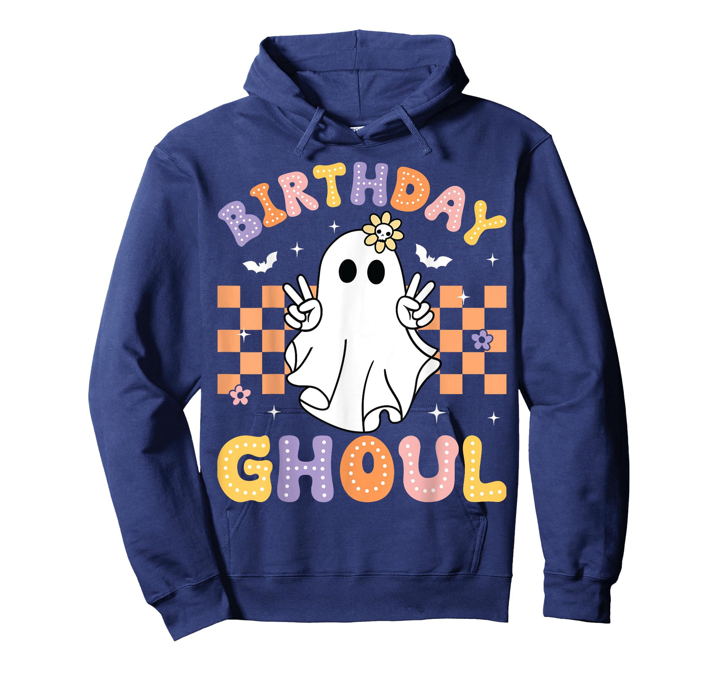 Birthday Ghoul Ghost Groovy Funny Halloween Birthday Party T-Shirt