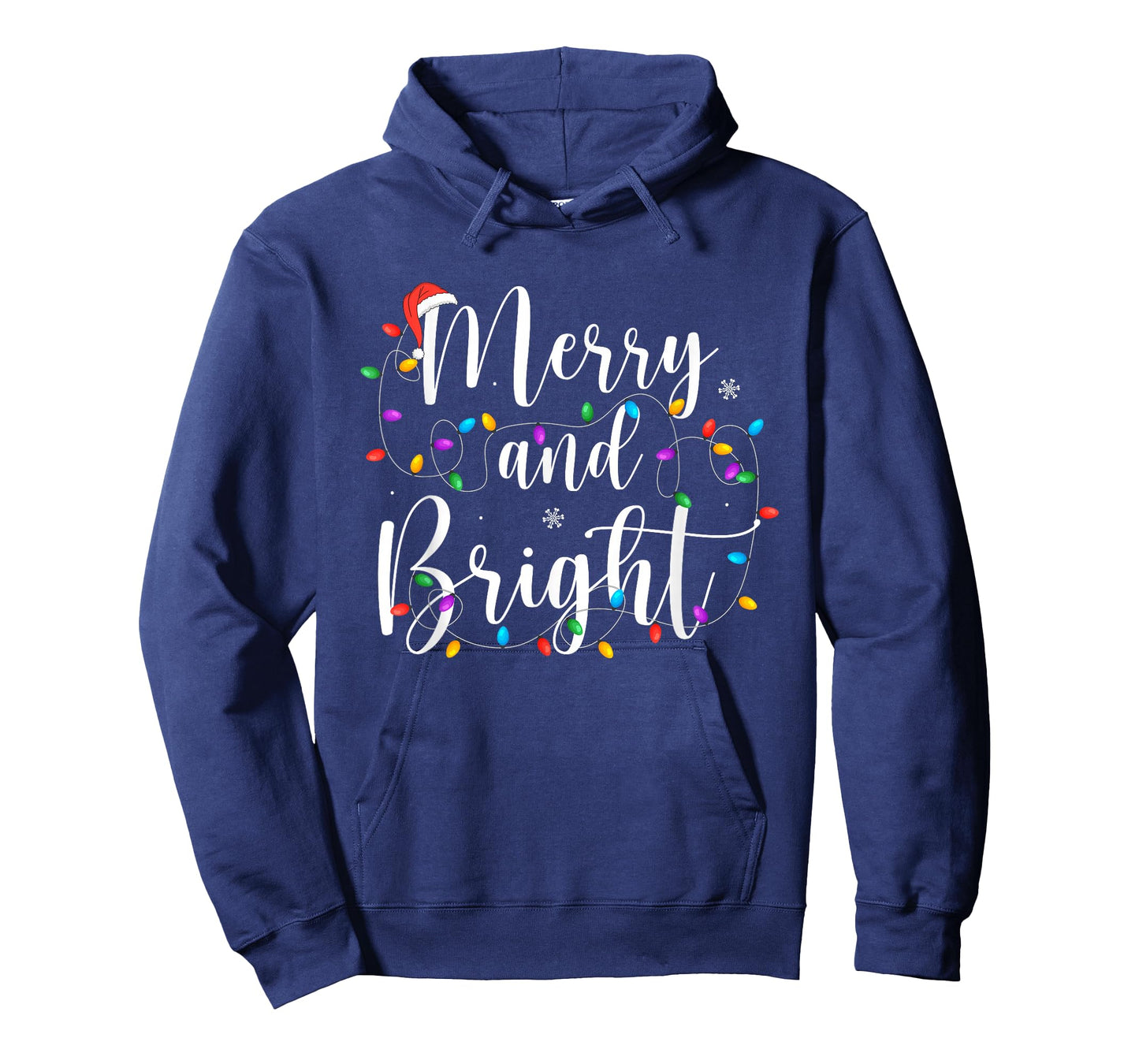 Merry and Bright Funny Christmas Lights Decor Xmas Holiday T-Shirt