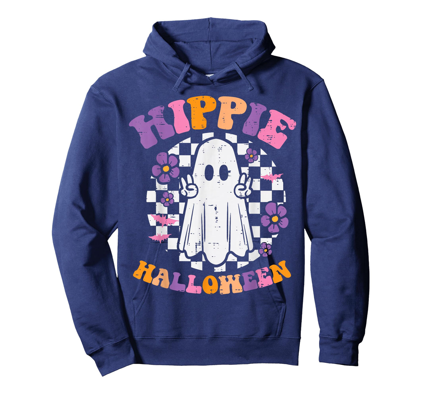 Hippie Halloween Ghost Peace Retro Costume Women Kids Men T-Shirt