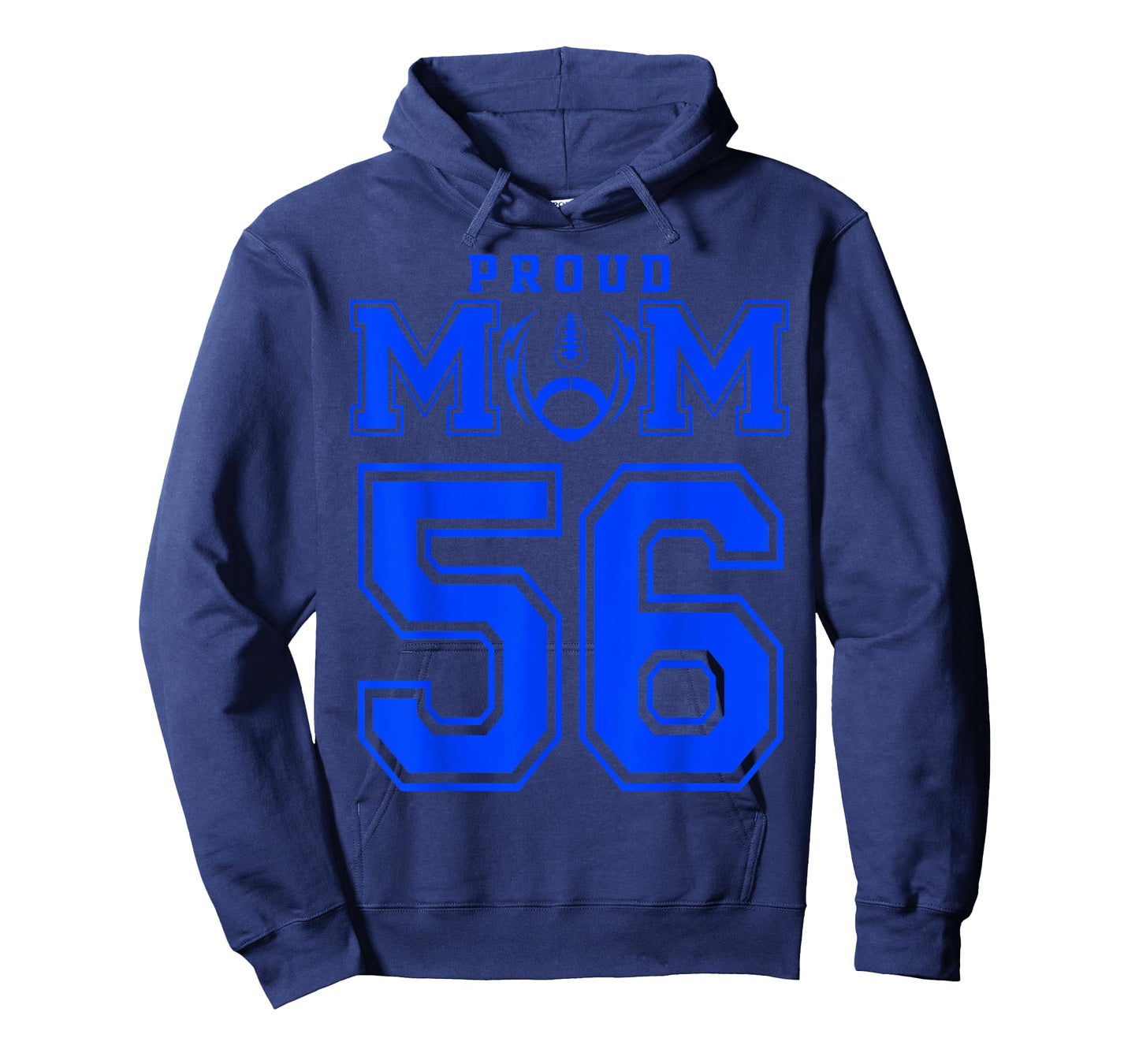 Custom Proud Football Mom Number 56 B Personalized T-Shirt
